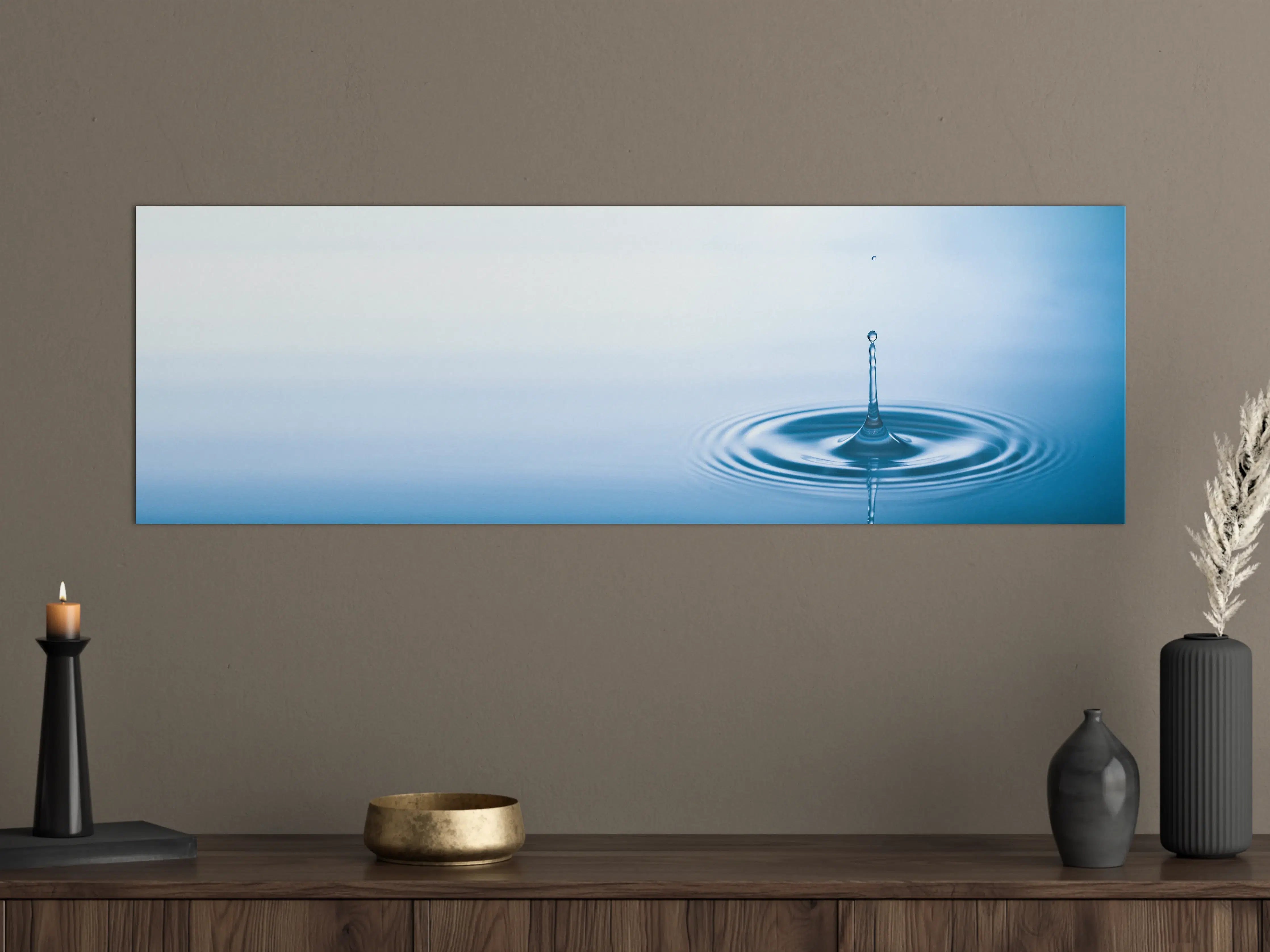 Große Wandbilder - Plätschern der fallenden Wassertropfen