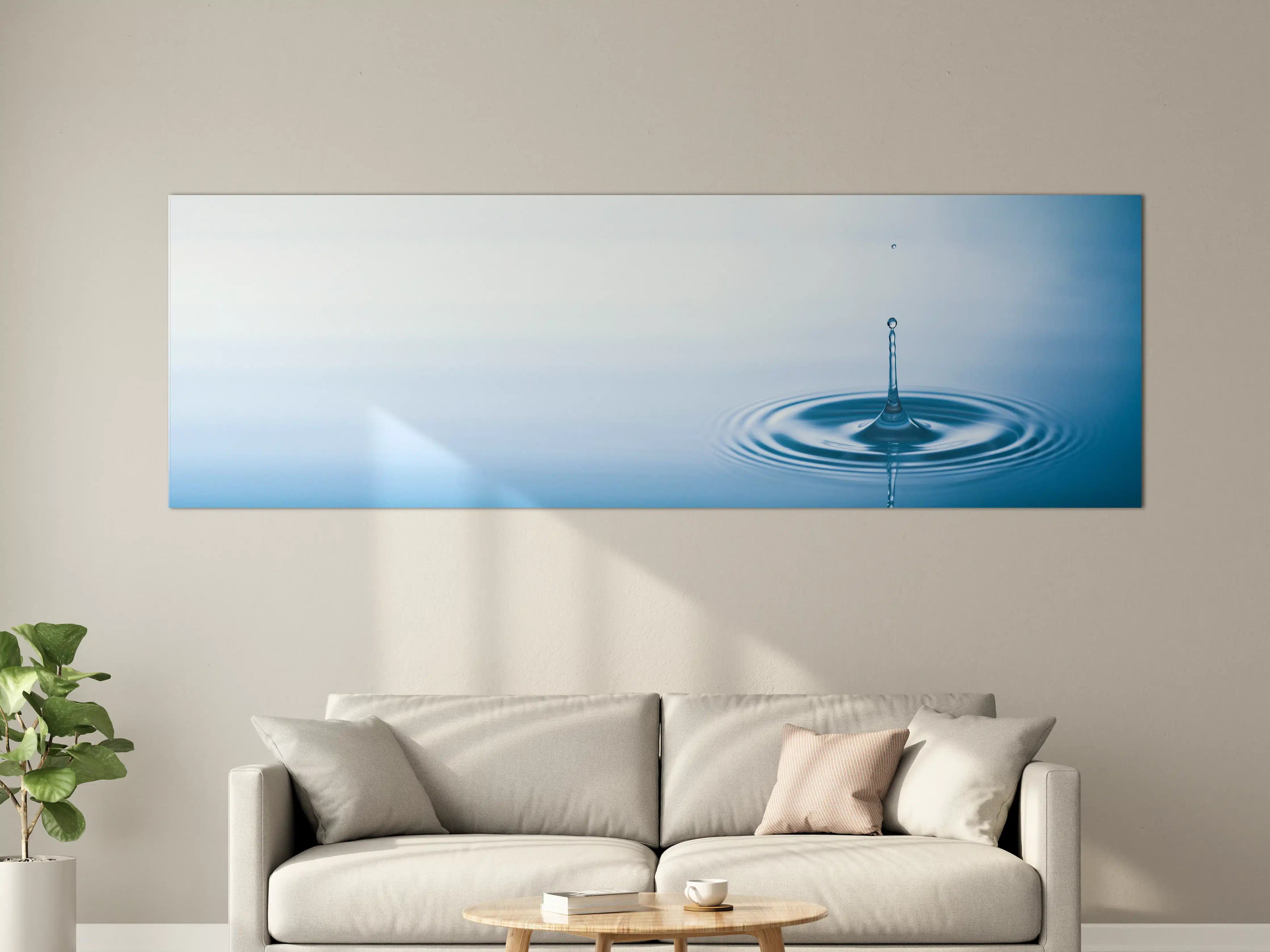 Große Wandbilder - Plätschern der fallenden Wassertropfen