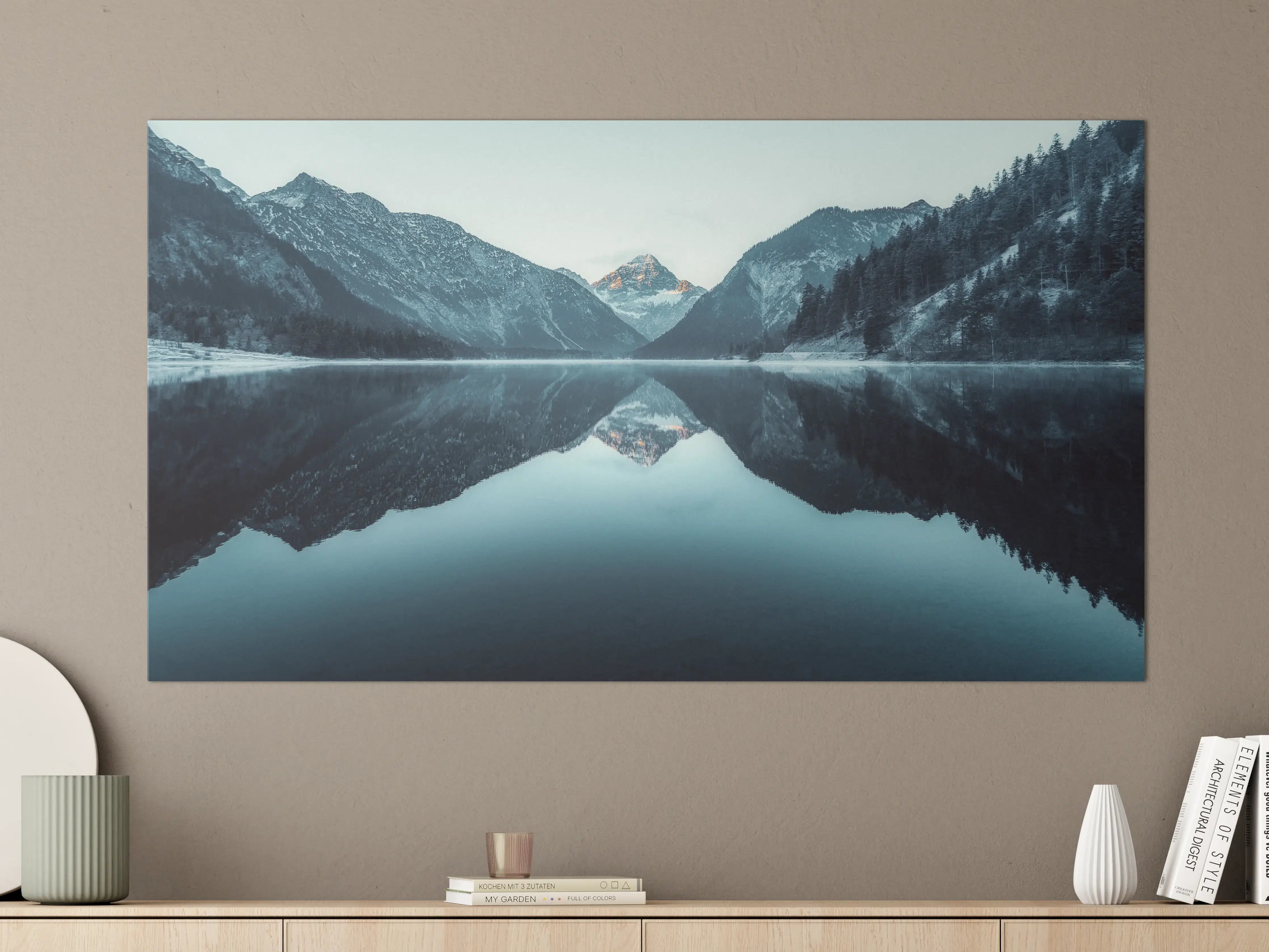 Große Wandbilder - Plansee im Winter - Österreich