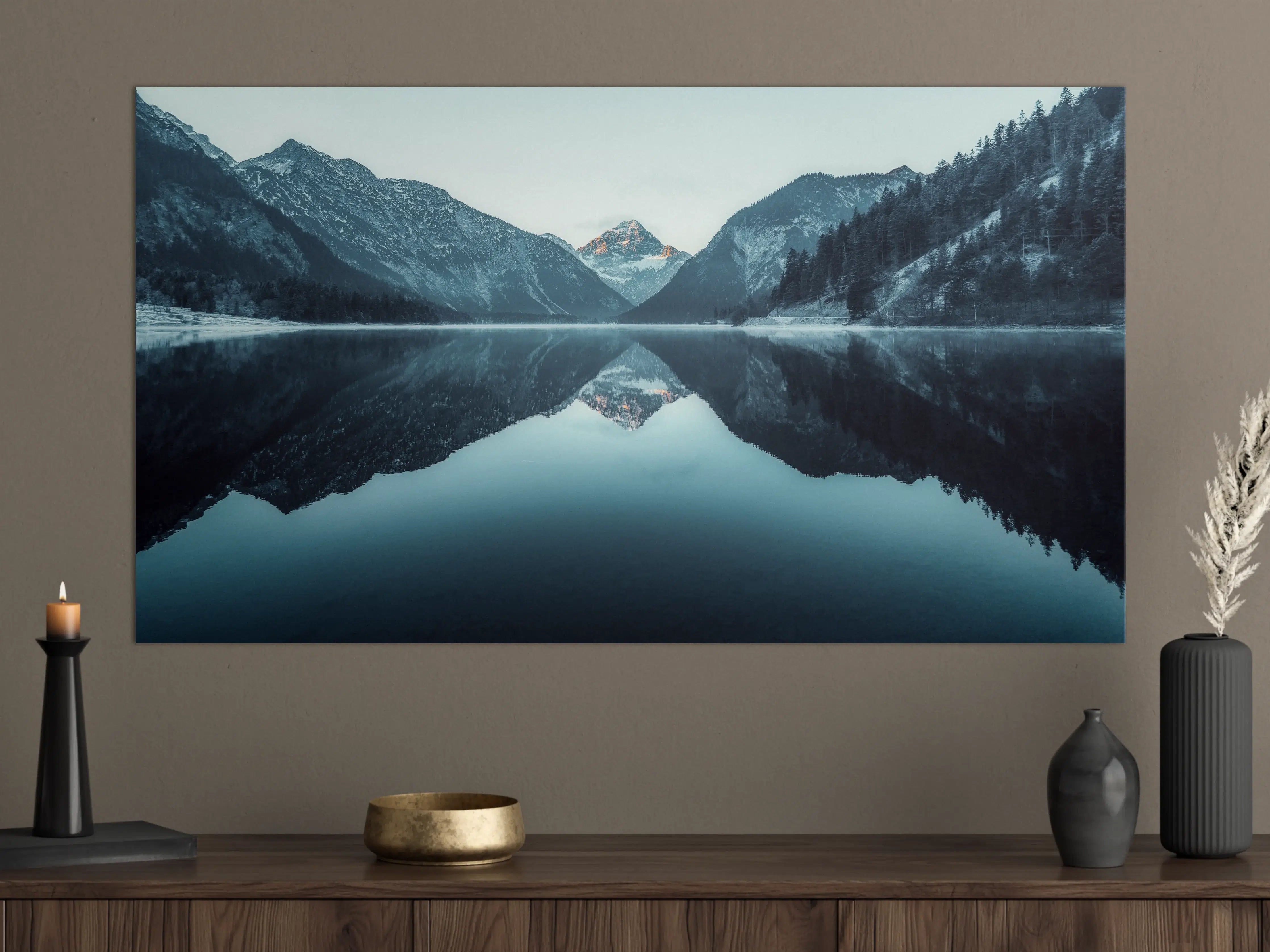 Große Wandbilder - Plansee im Winter - Österreich