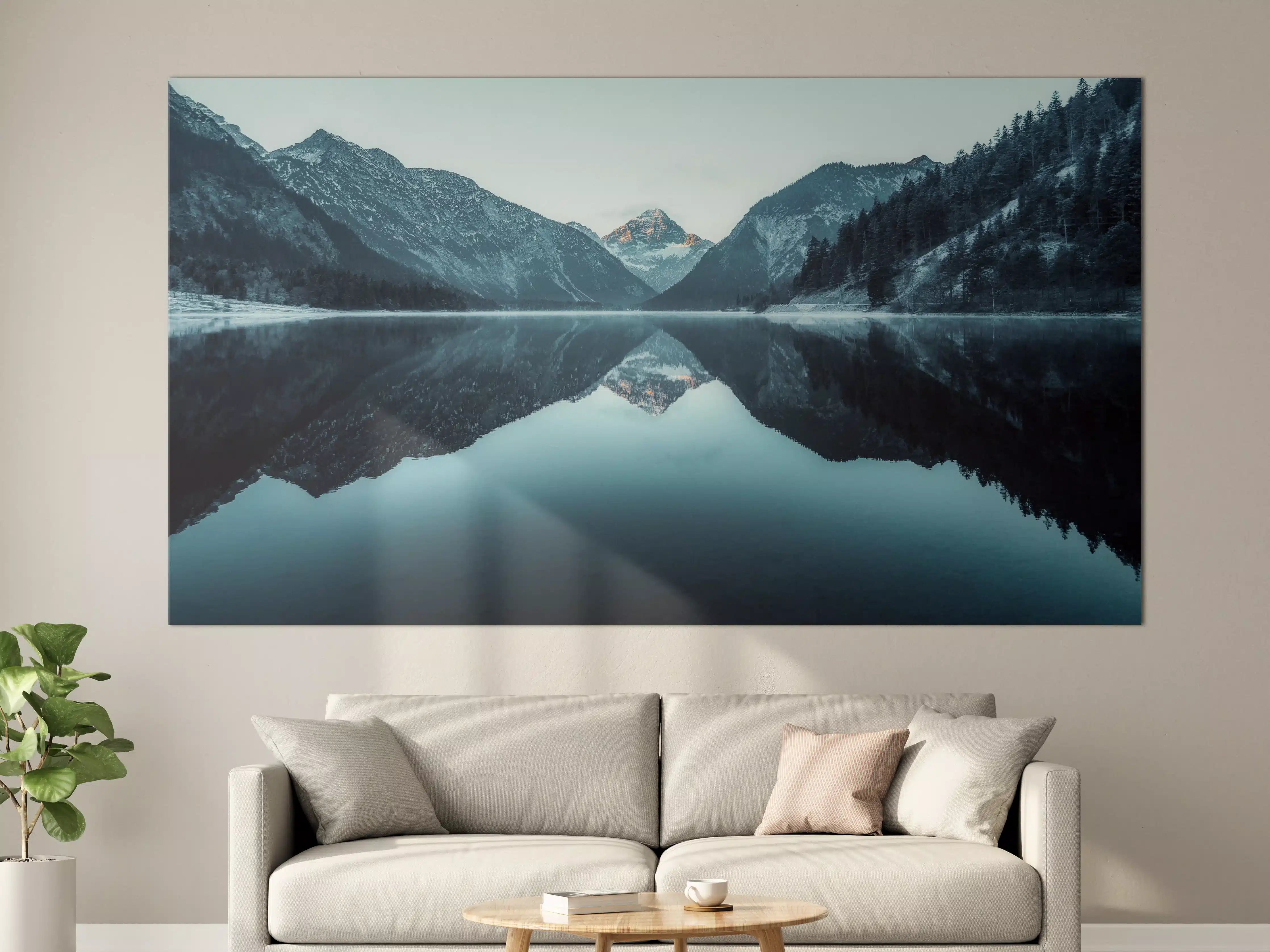 Große Wandbilder - Plansee im Winter - Österreich
