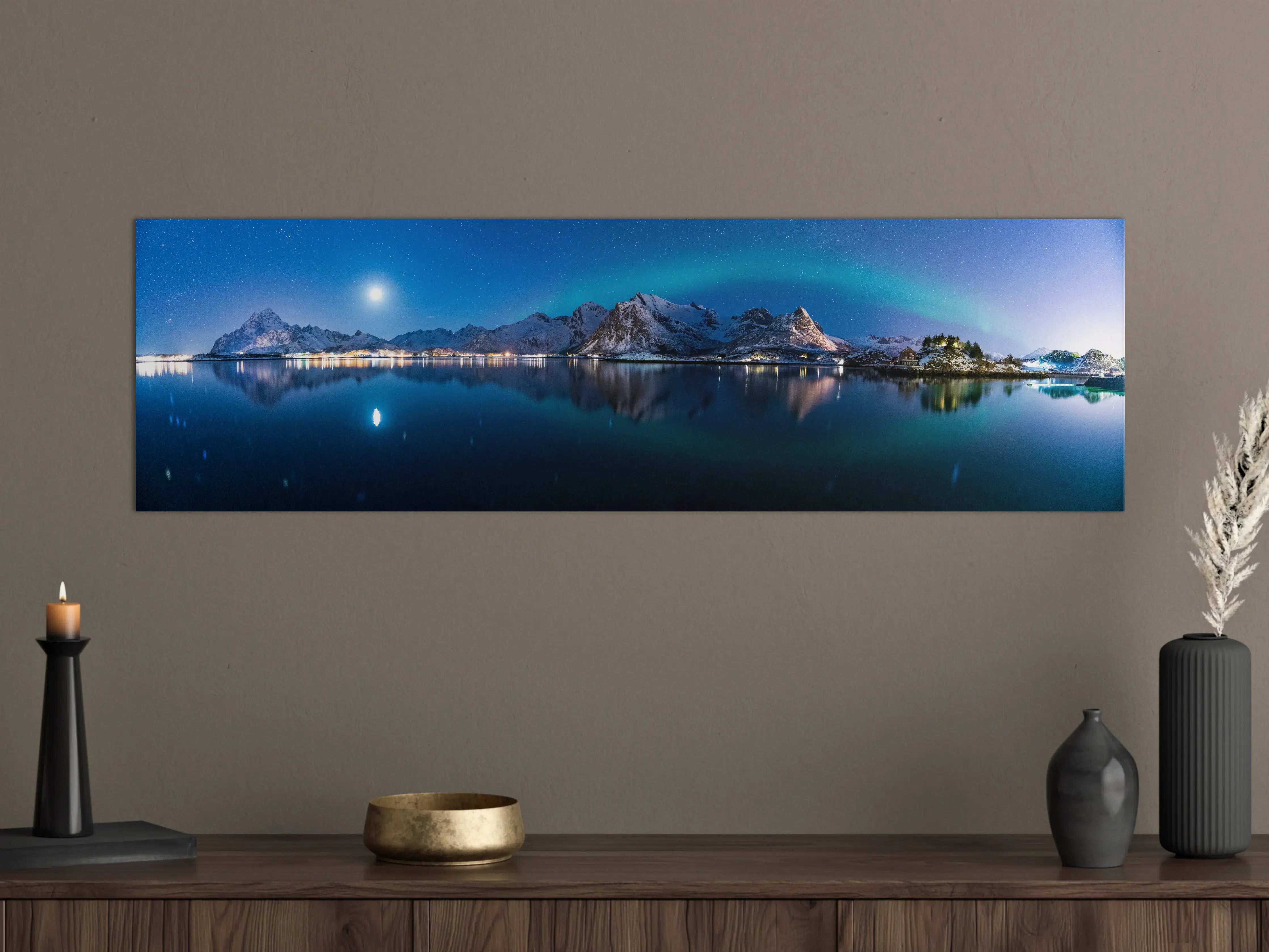 Große Wandbilder - Polarlichter am Himmel von Norwegen
