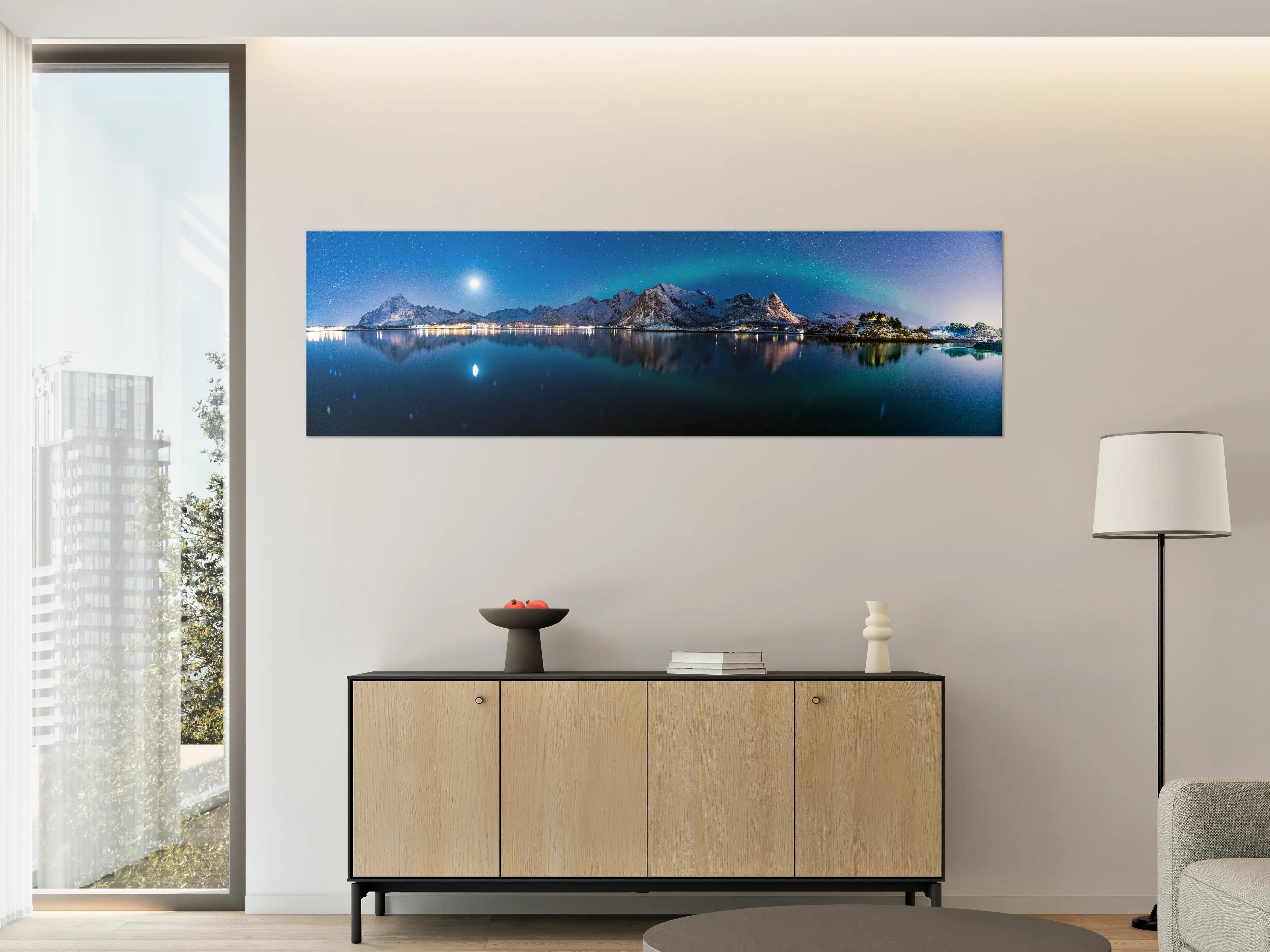 Große Wandbilder - Polarlichter am Himmel von Norwegen