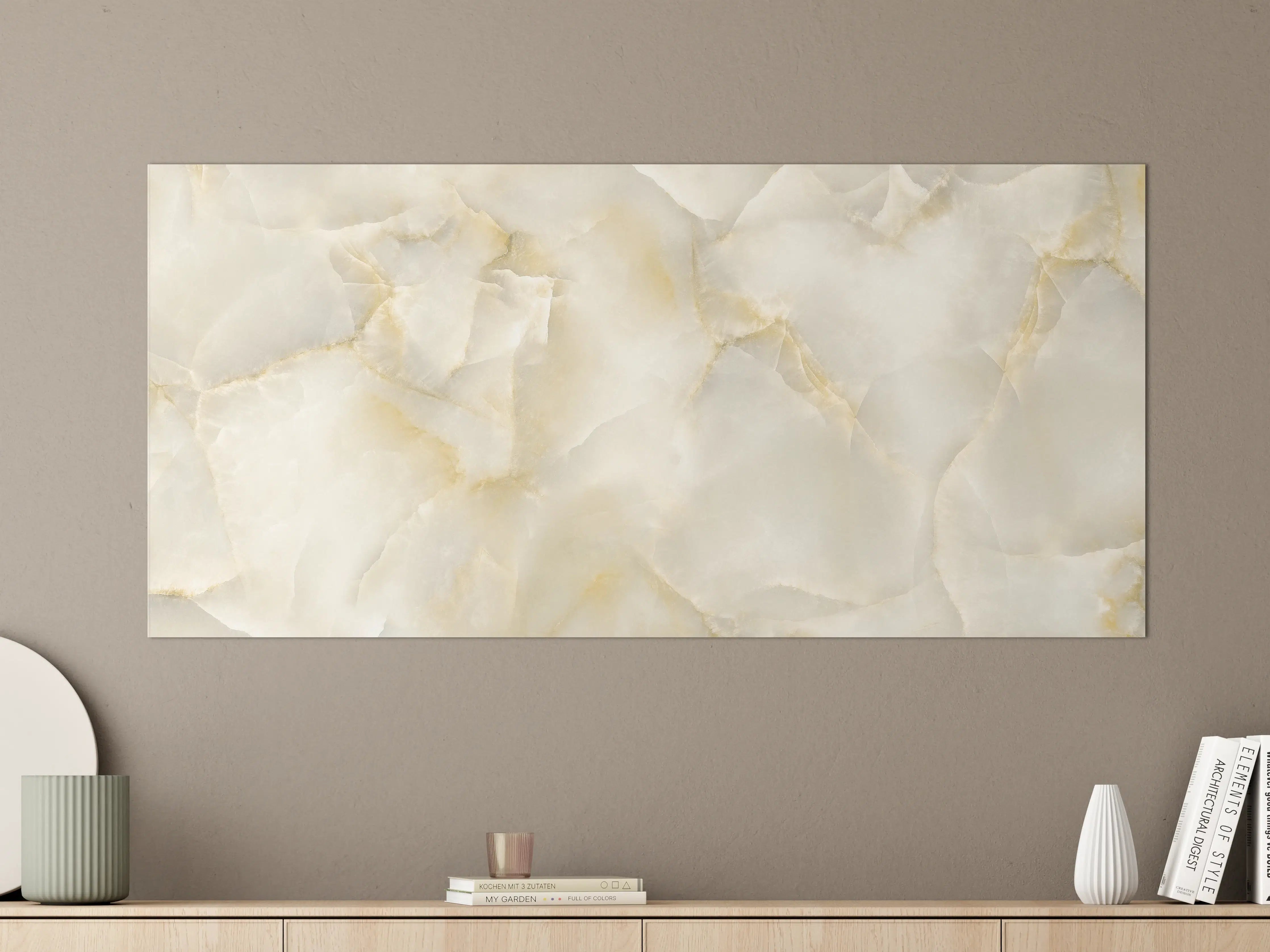 Große Wandbilder - Polierter Terazzo Steinboden