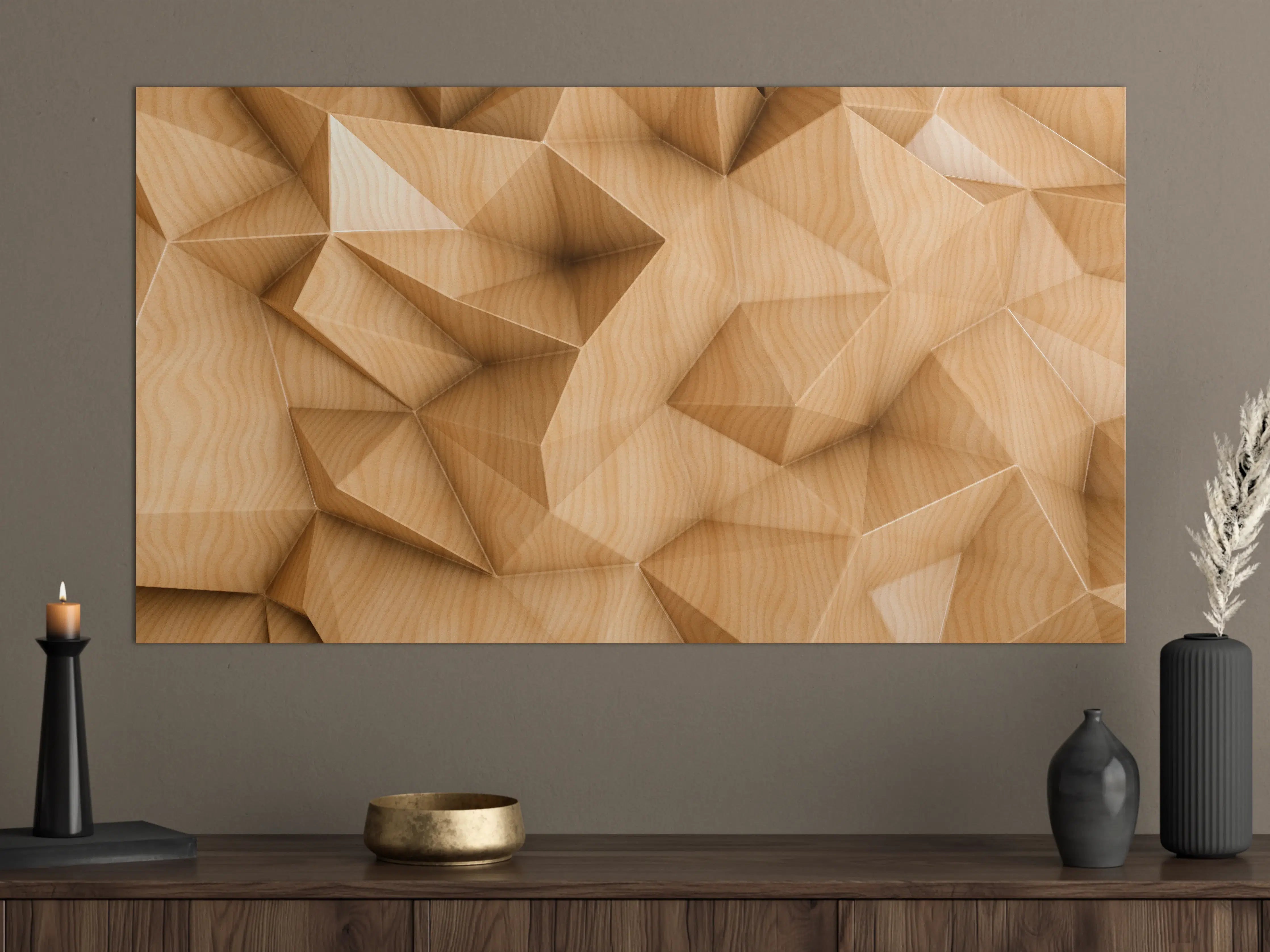 Große Wandbilder - Polygonaler abstrakter Hintergrund
