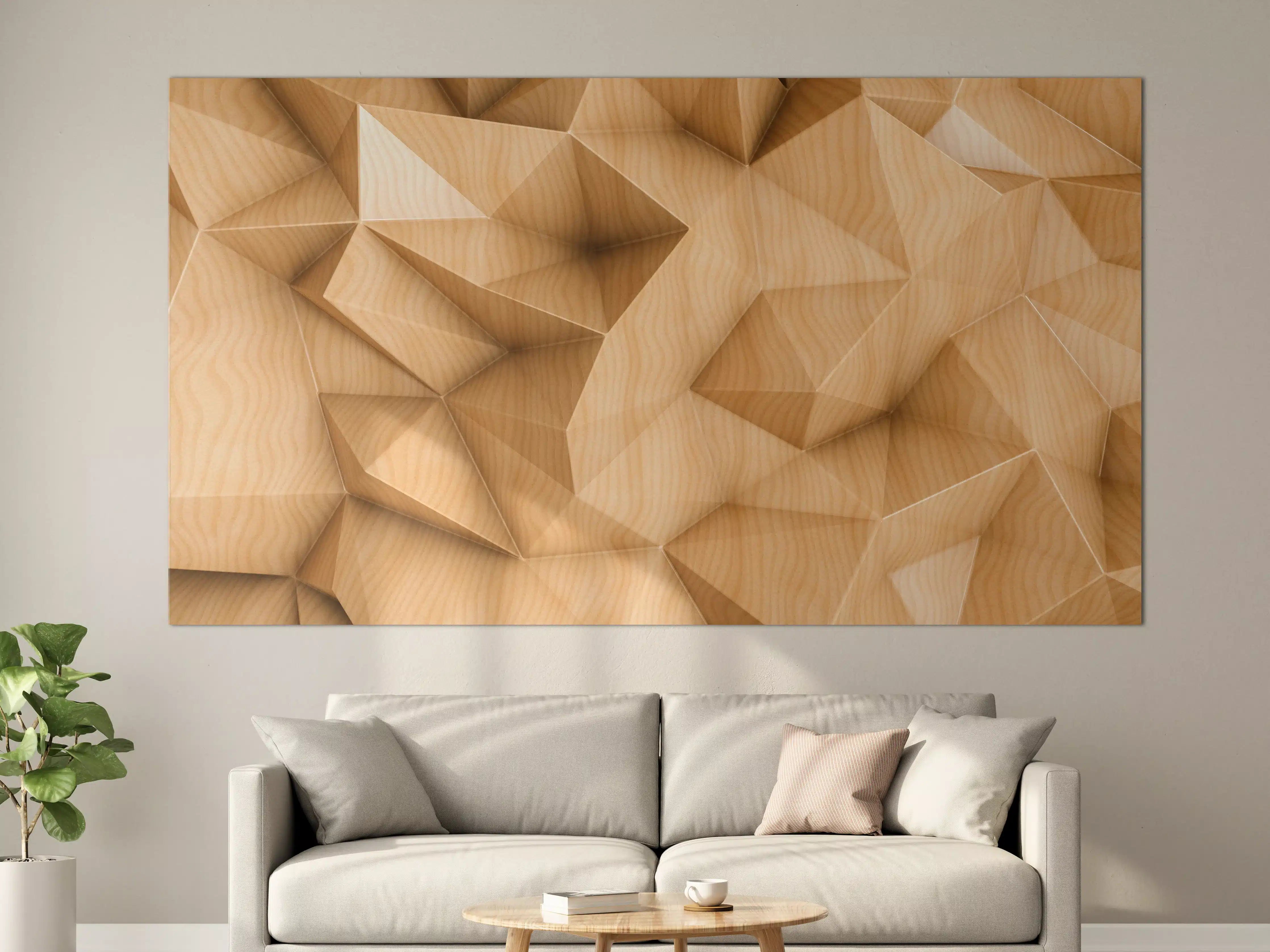 Große Wandbilder - Polygonaler abstrakter Hintergrund