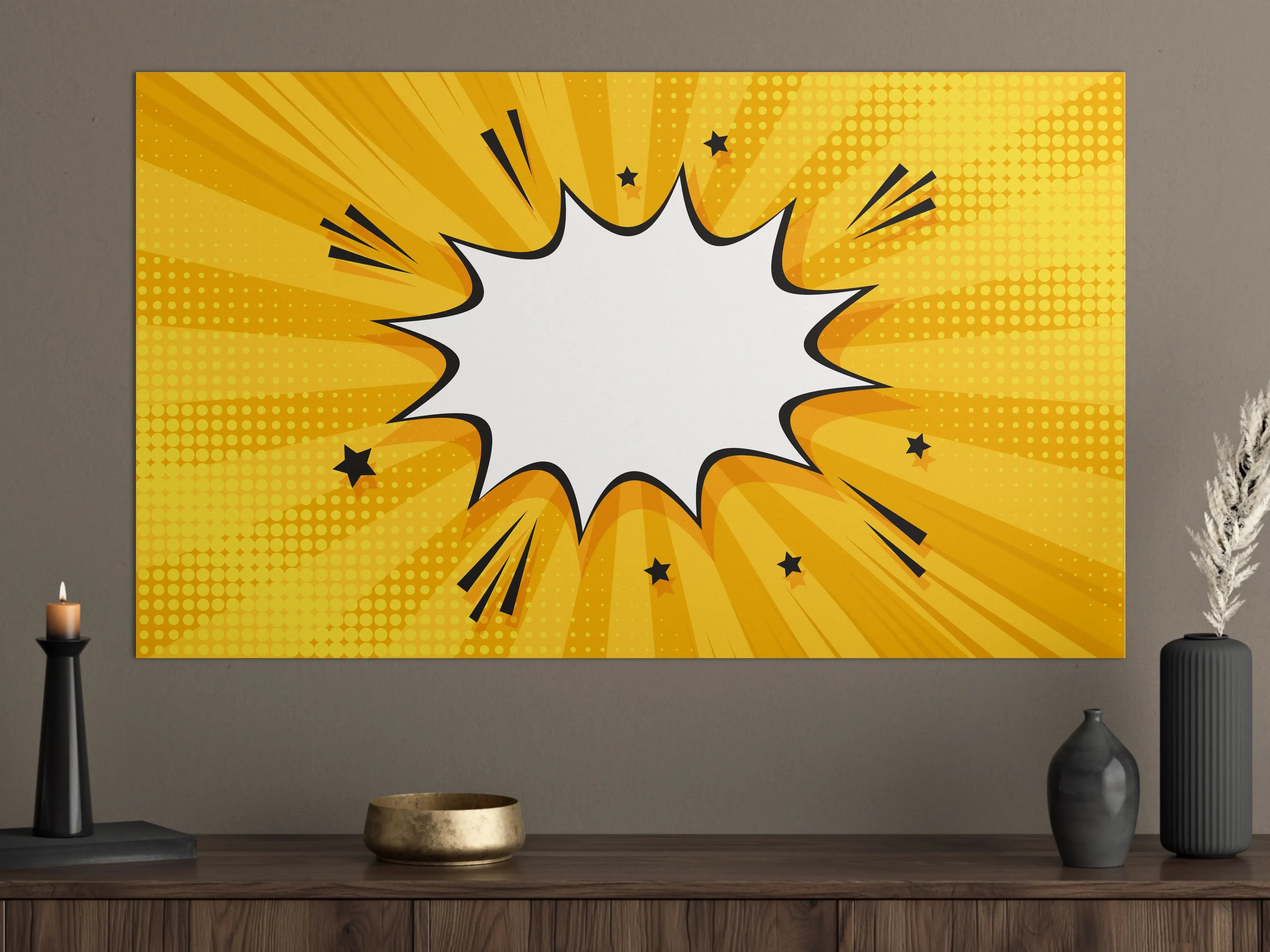 Große Wandbilder - Pop-Art Comic Explosion