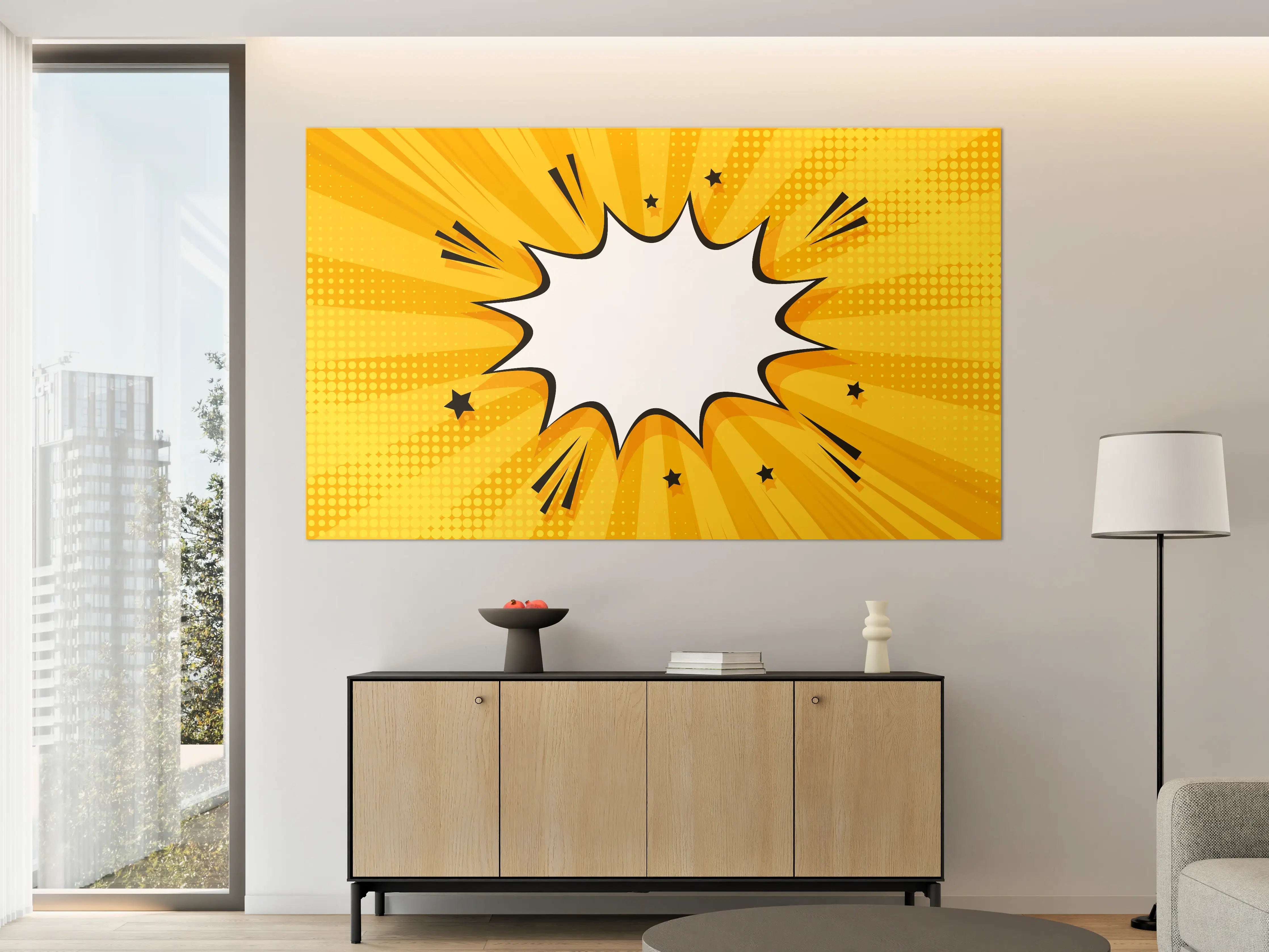 Große Wandbilder - Pop-Art Comic Explosion