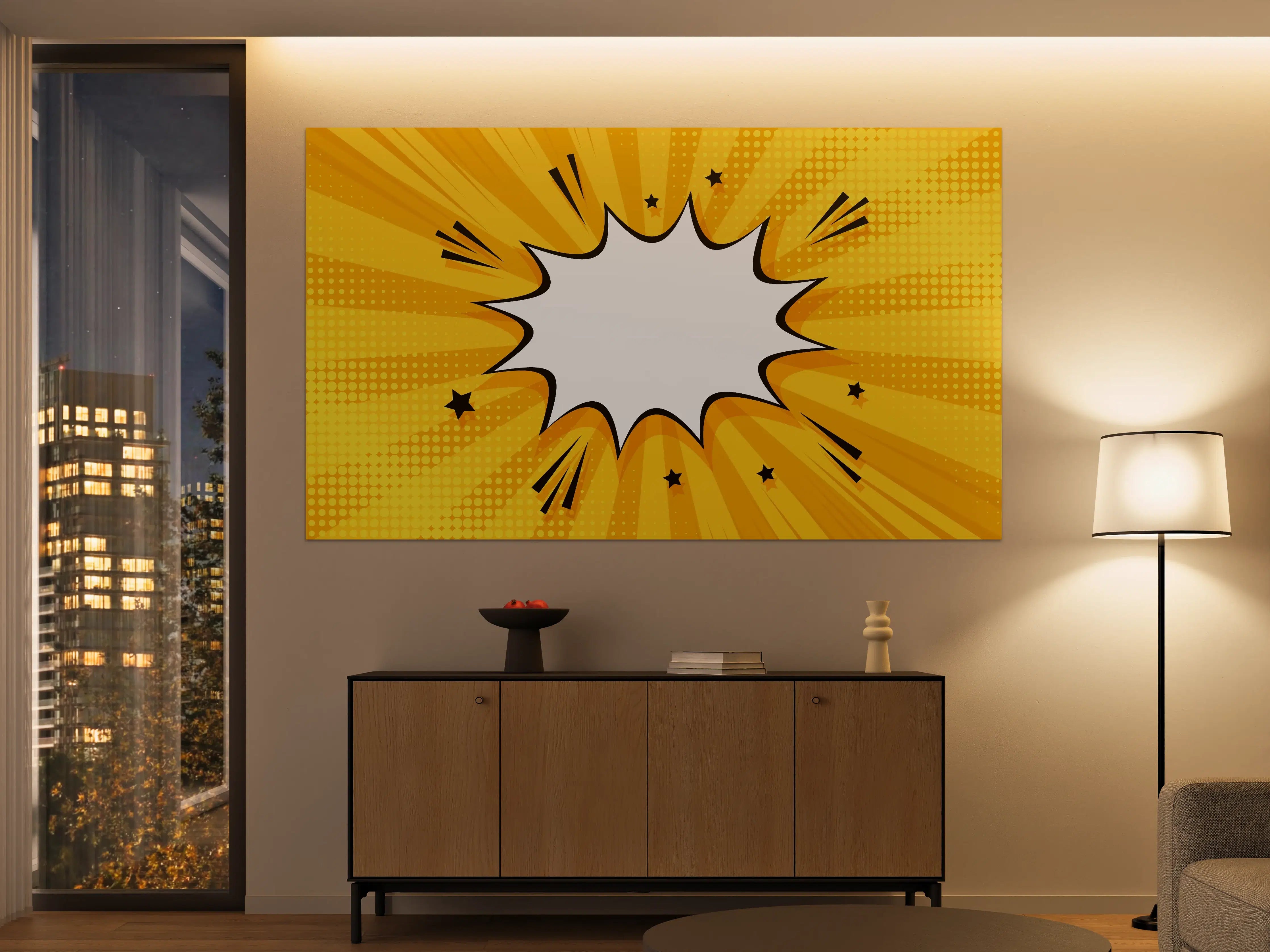 Große Wandbilder - Pop-Art Comic Explosion
