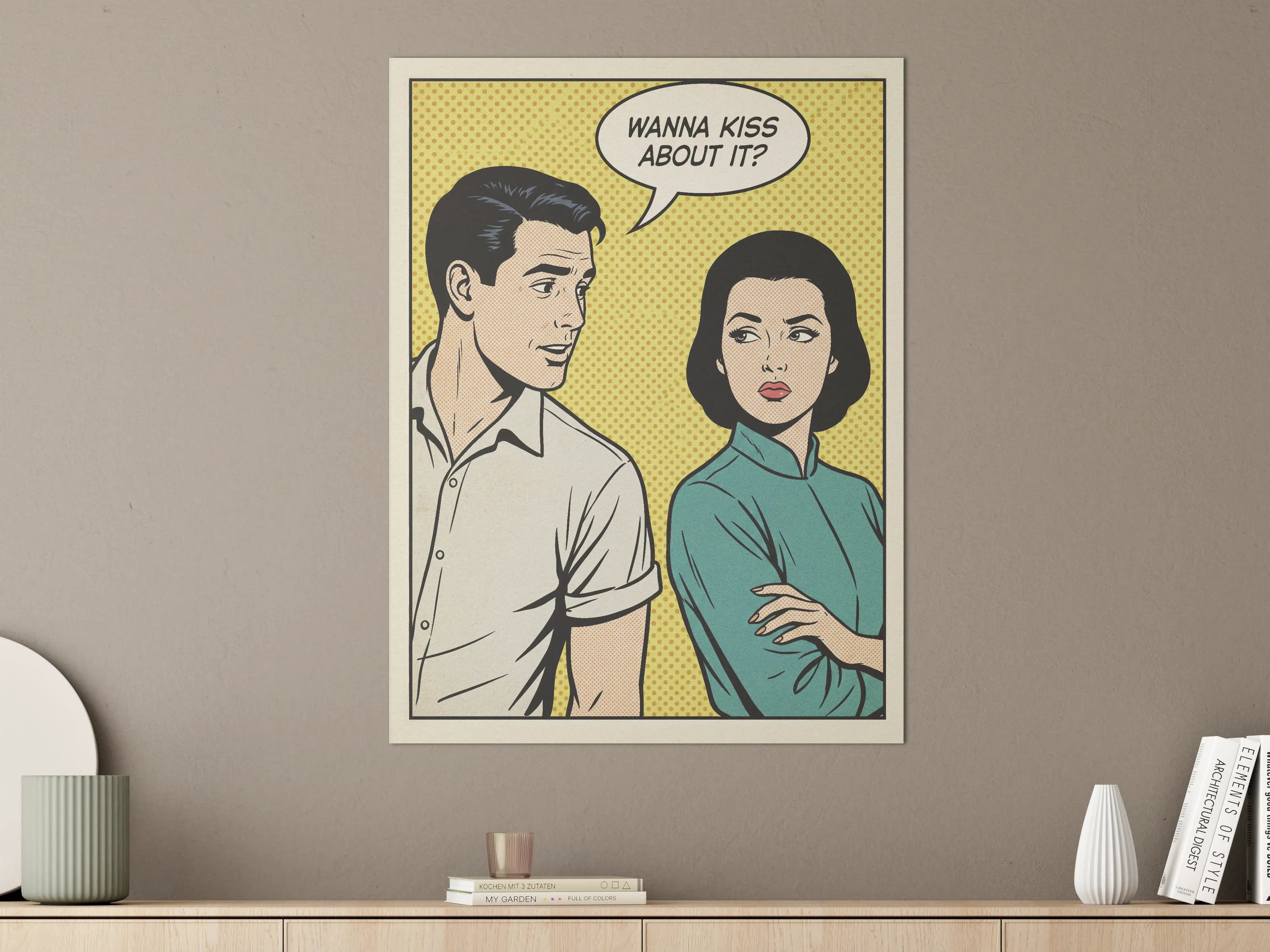 Große Wandbilder - Pop Art Paarkommunikation