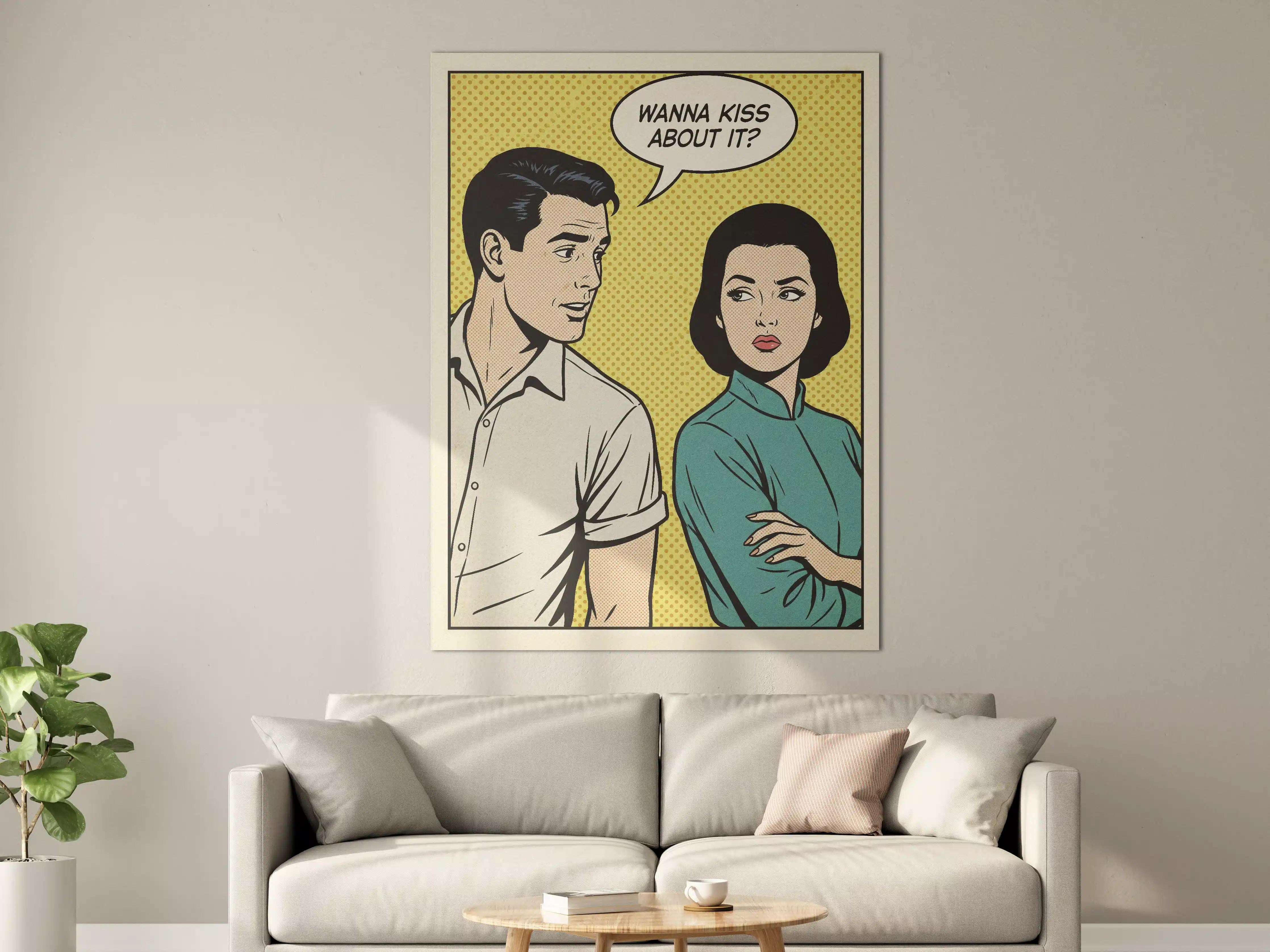 Große Wandbilder - Pop Art Paarkommunikation
