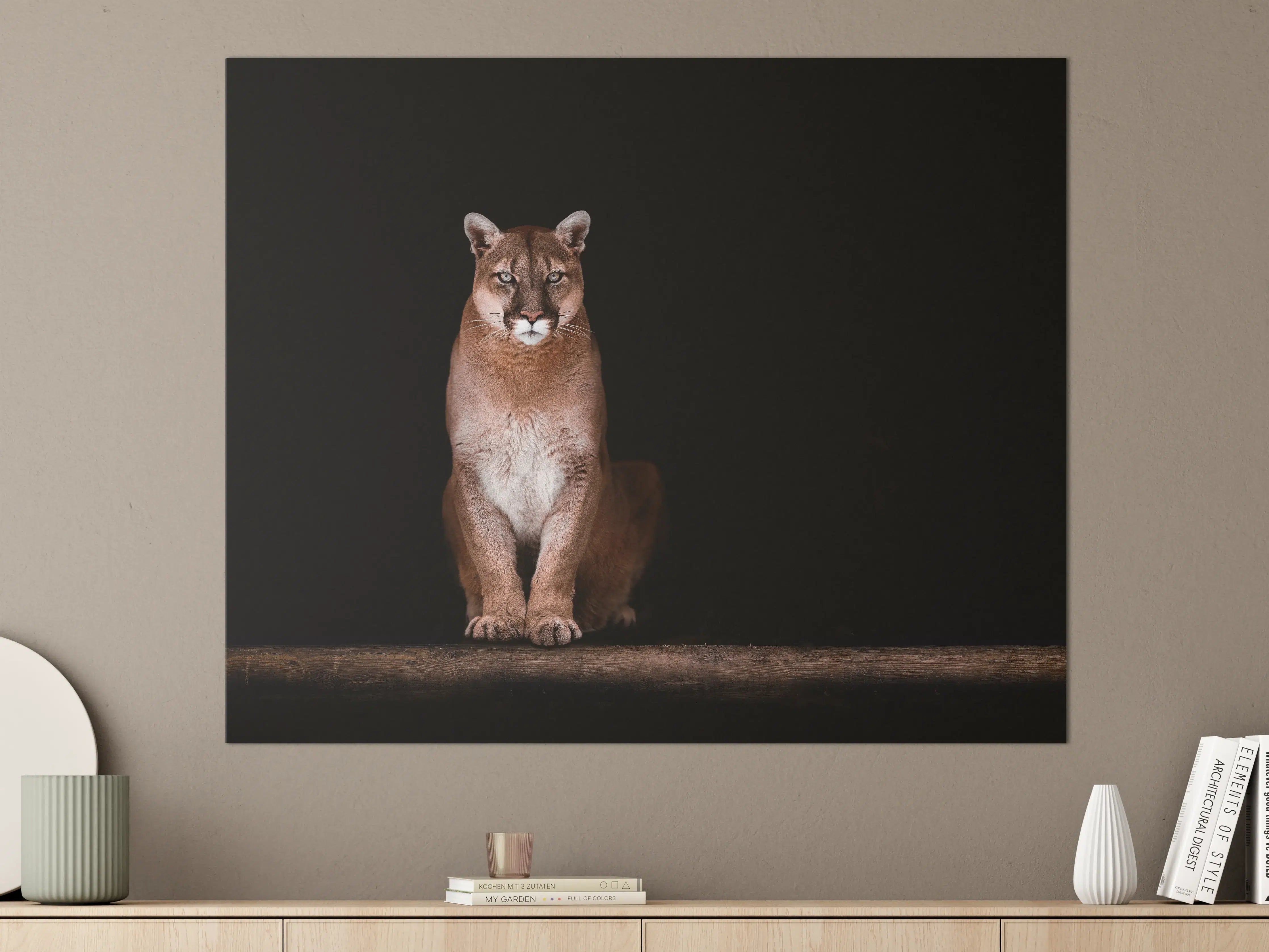 Große Wandbilder - Porträt des schönen Pumas