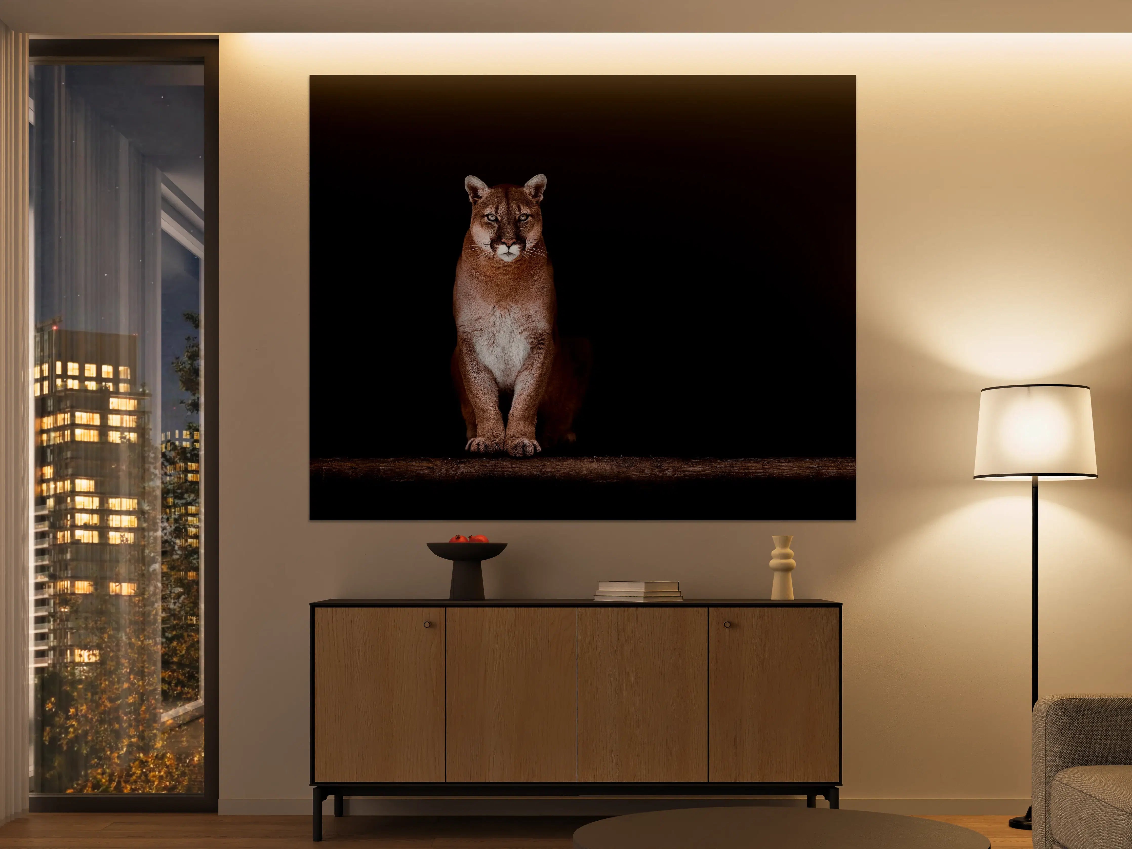 Große Wandbilder - Porträt des schönen Pumas