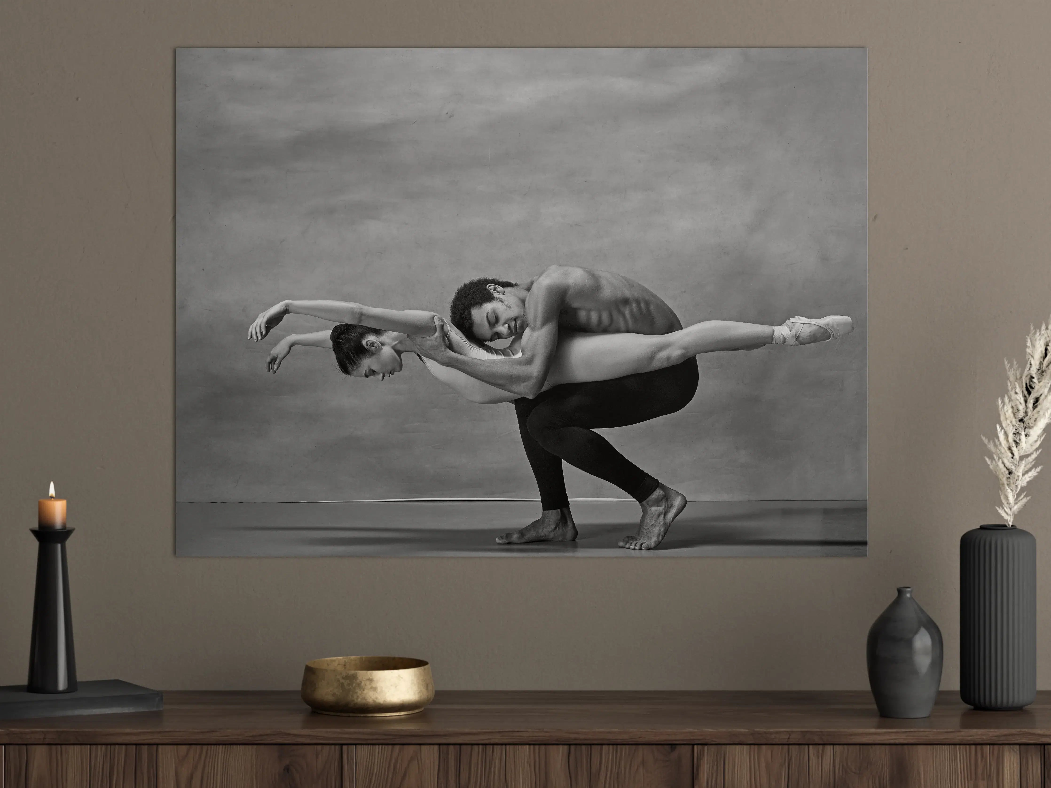 Große Wandbilder - Posierendes Paar Balletttänzer