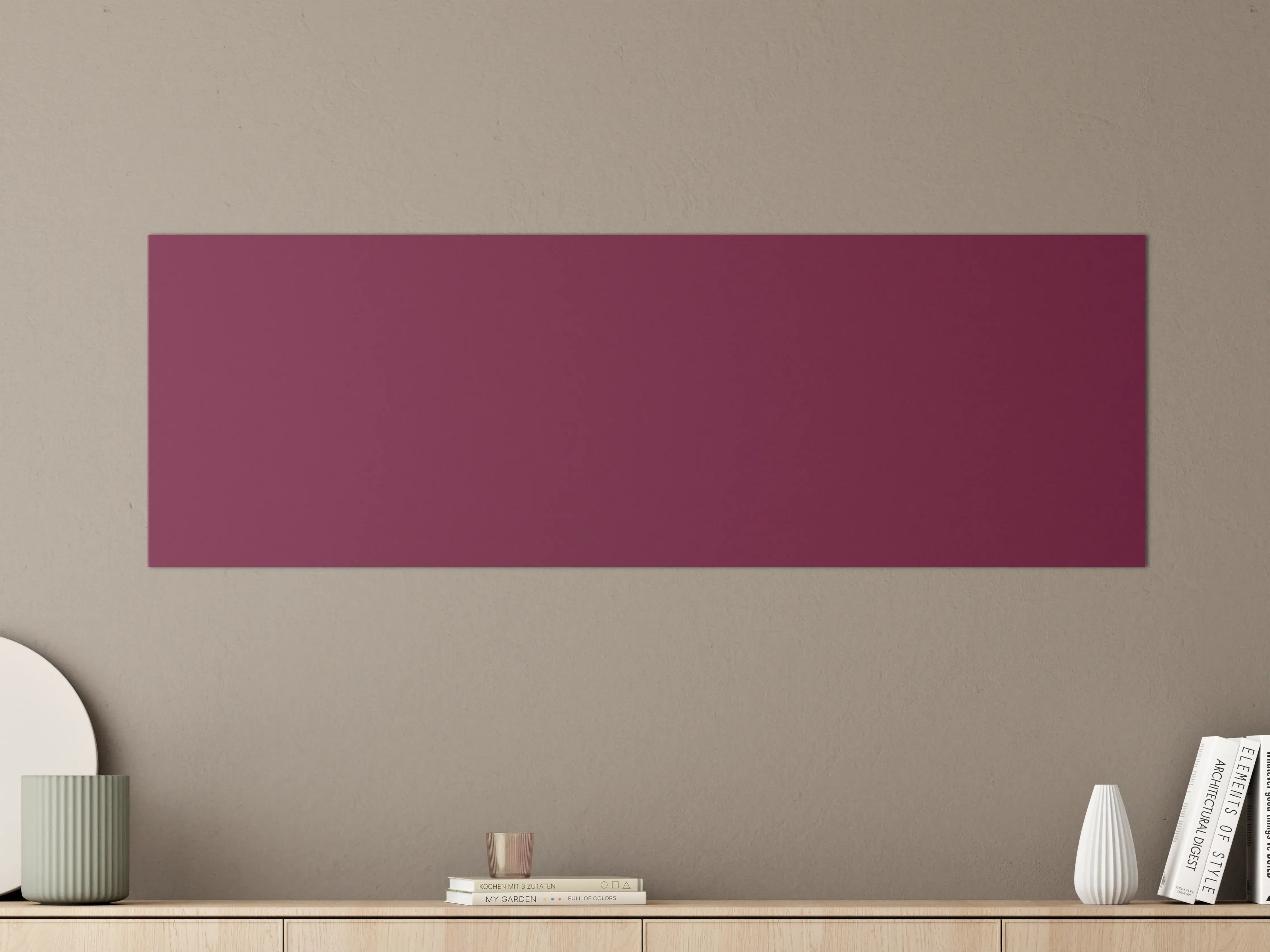Große Wandbilder - RAL 4004 (Weinrotviolett)