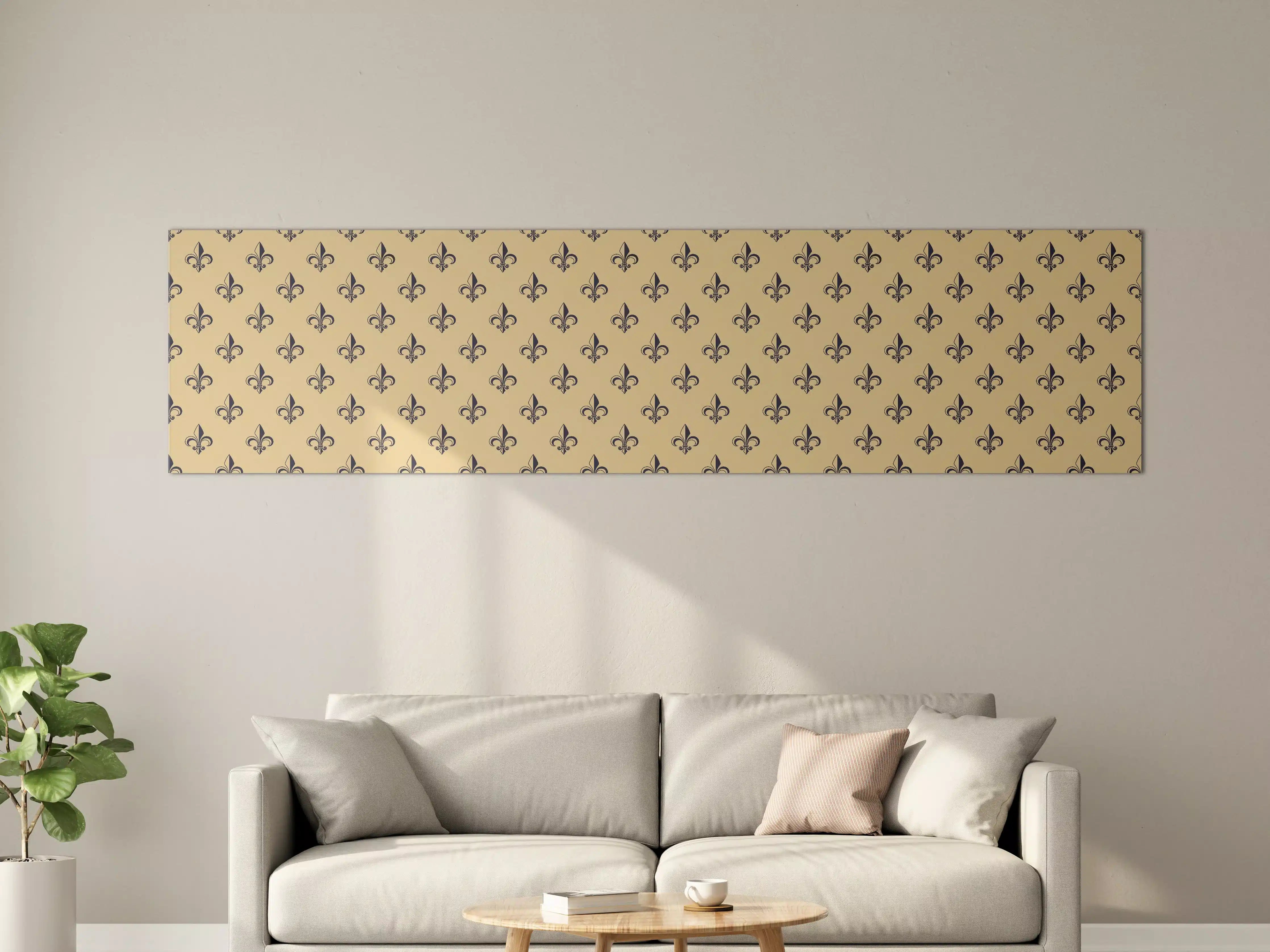 Große Wandbilder - Retro-Muster Gold Braun