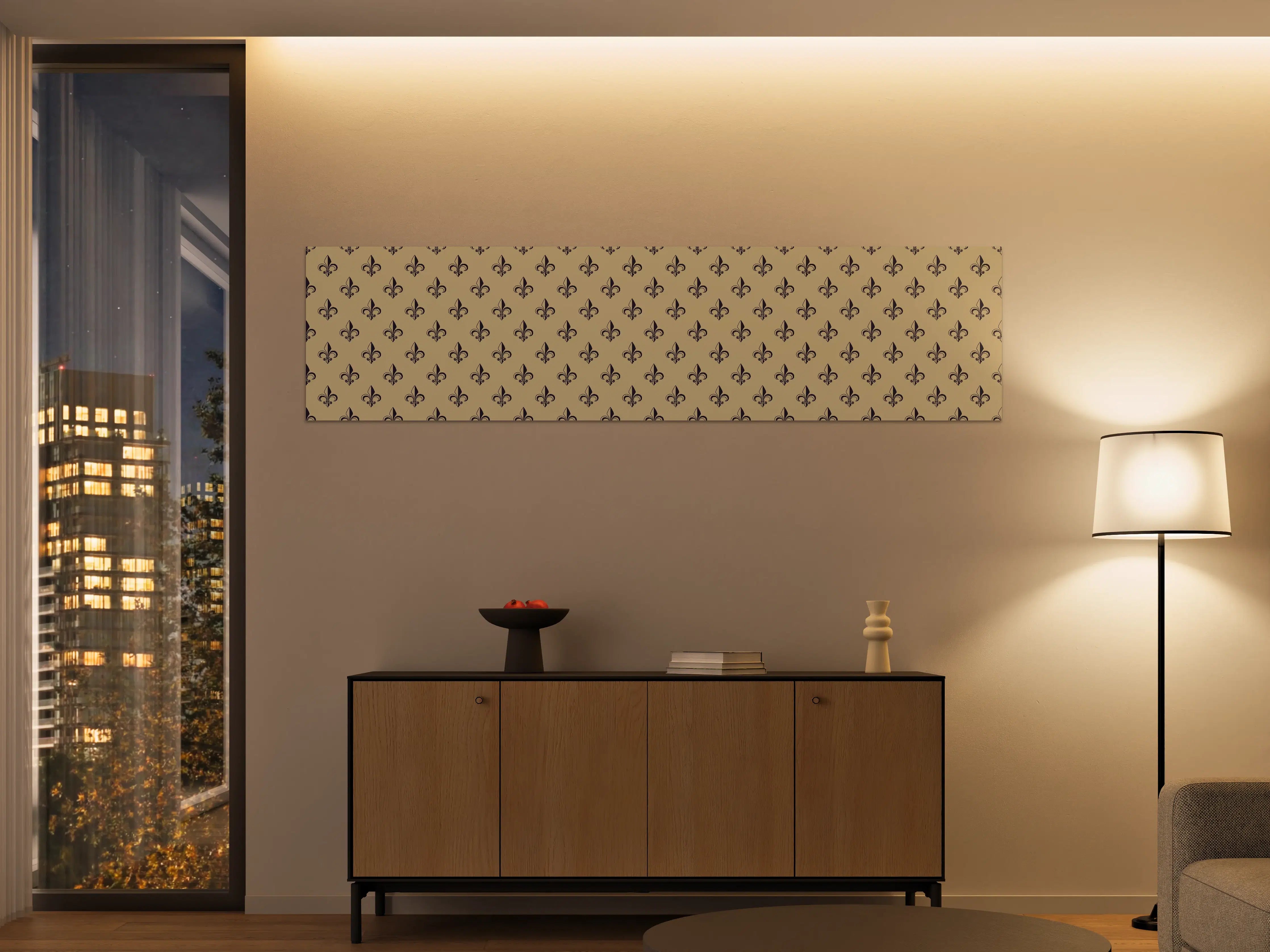 Große Wandbilder - Retro-Muster Gold Braun
