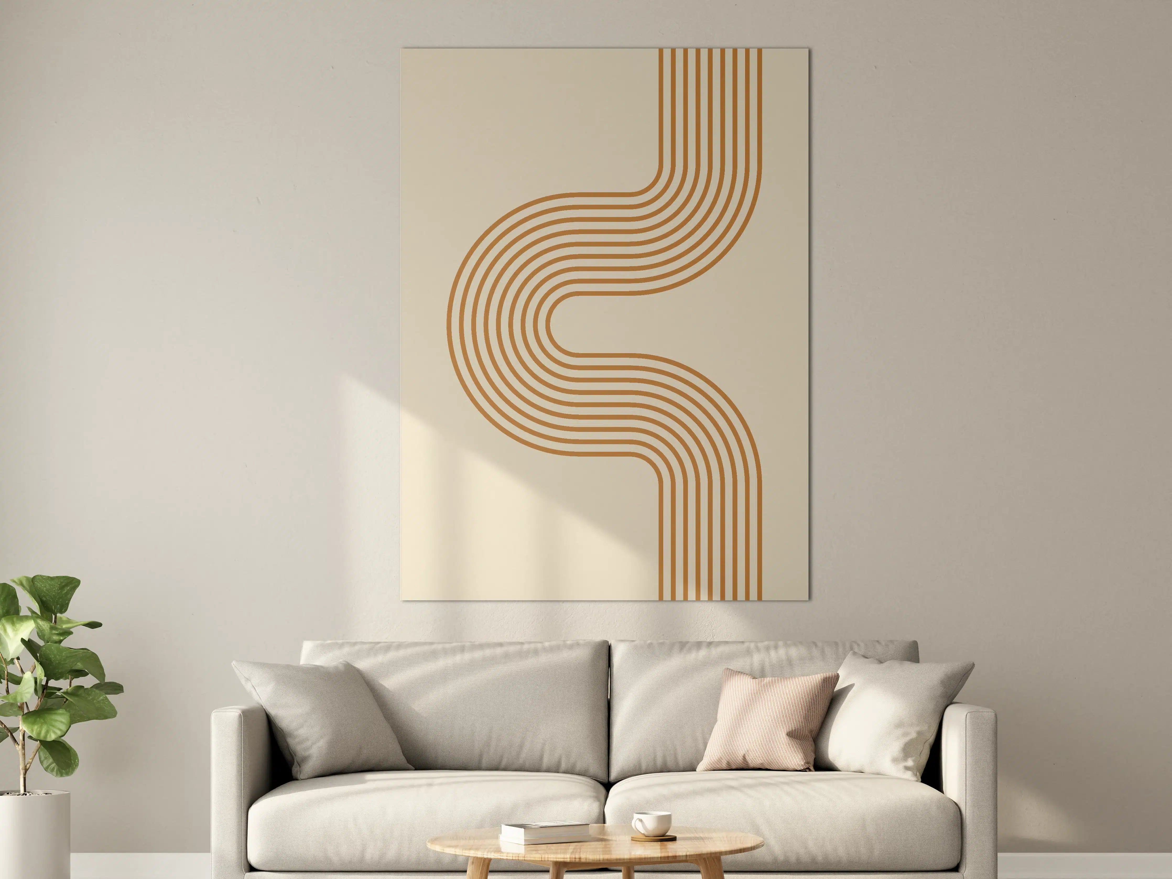 Große Wandbilder - Retro-geometrisches Wandbild