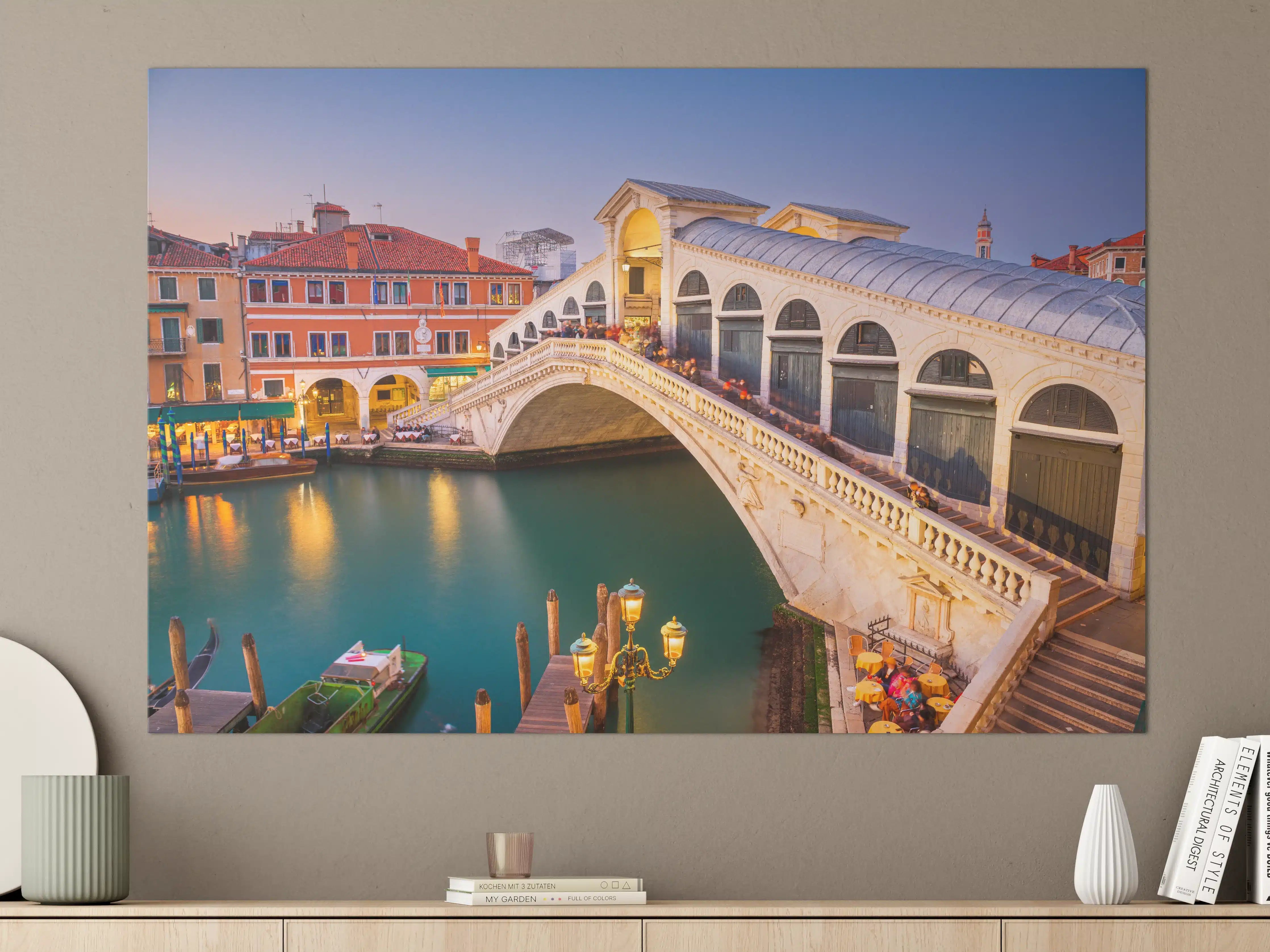 Große Wandbilder - Rialto-Brücke über dem Canal Grande in Venedig