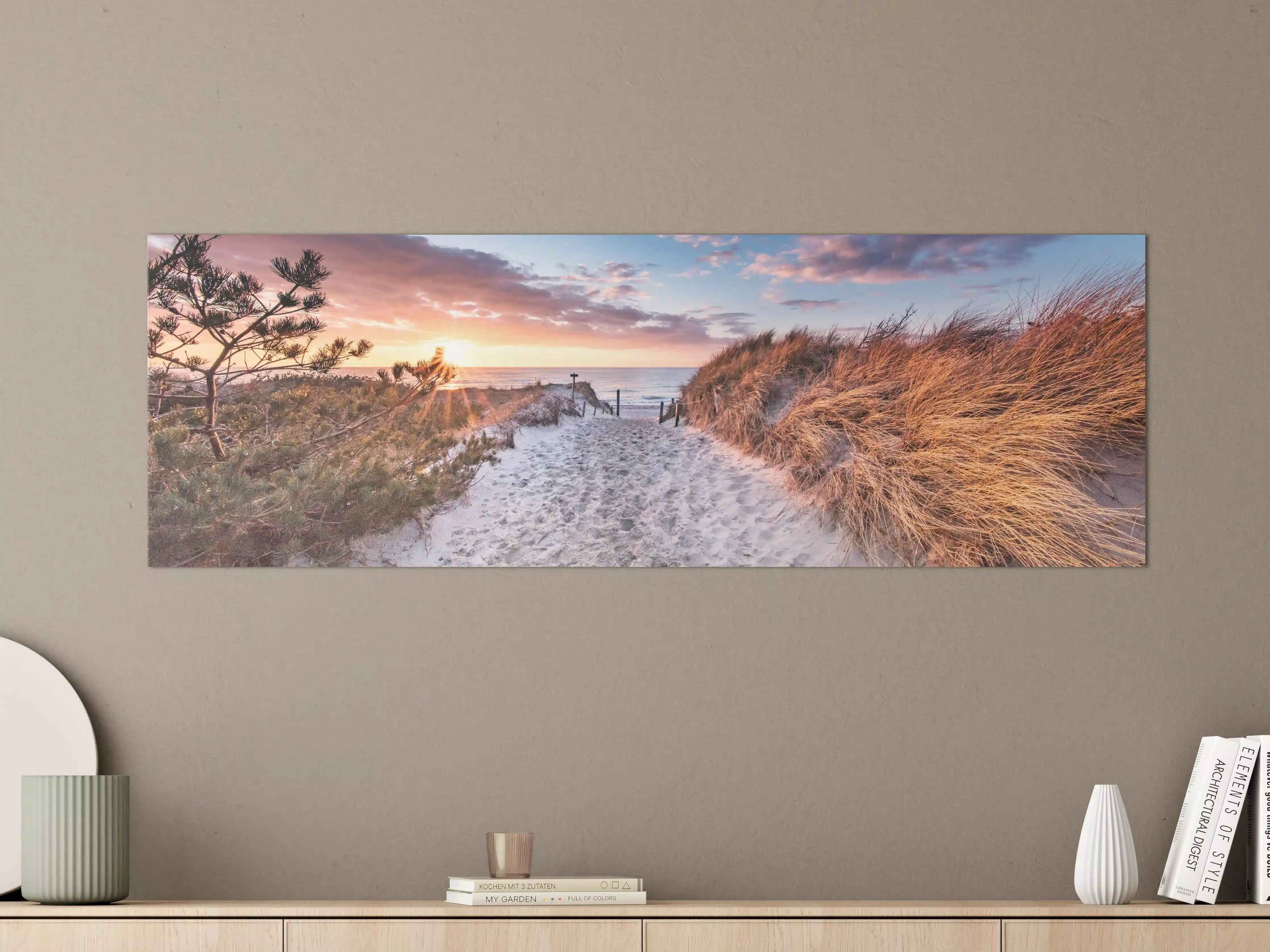 Große Wandbilder - Romantischer Sandweg zum Strand