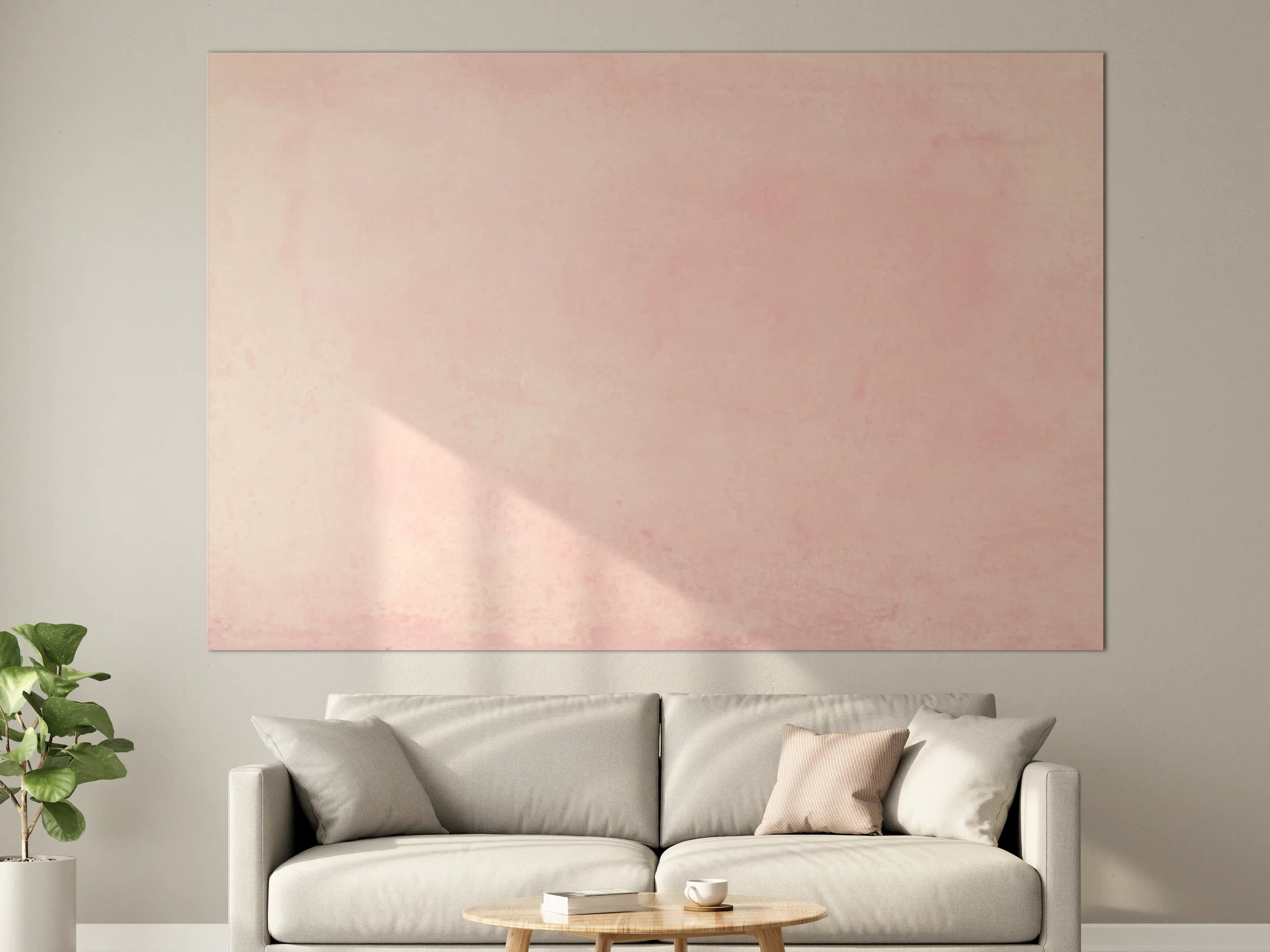 Große Wandbilder - Rosa Aquarell - Pastellfarben