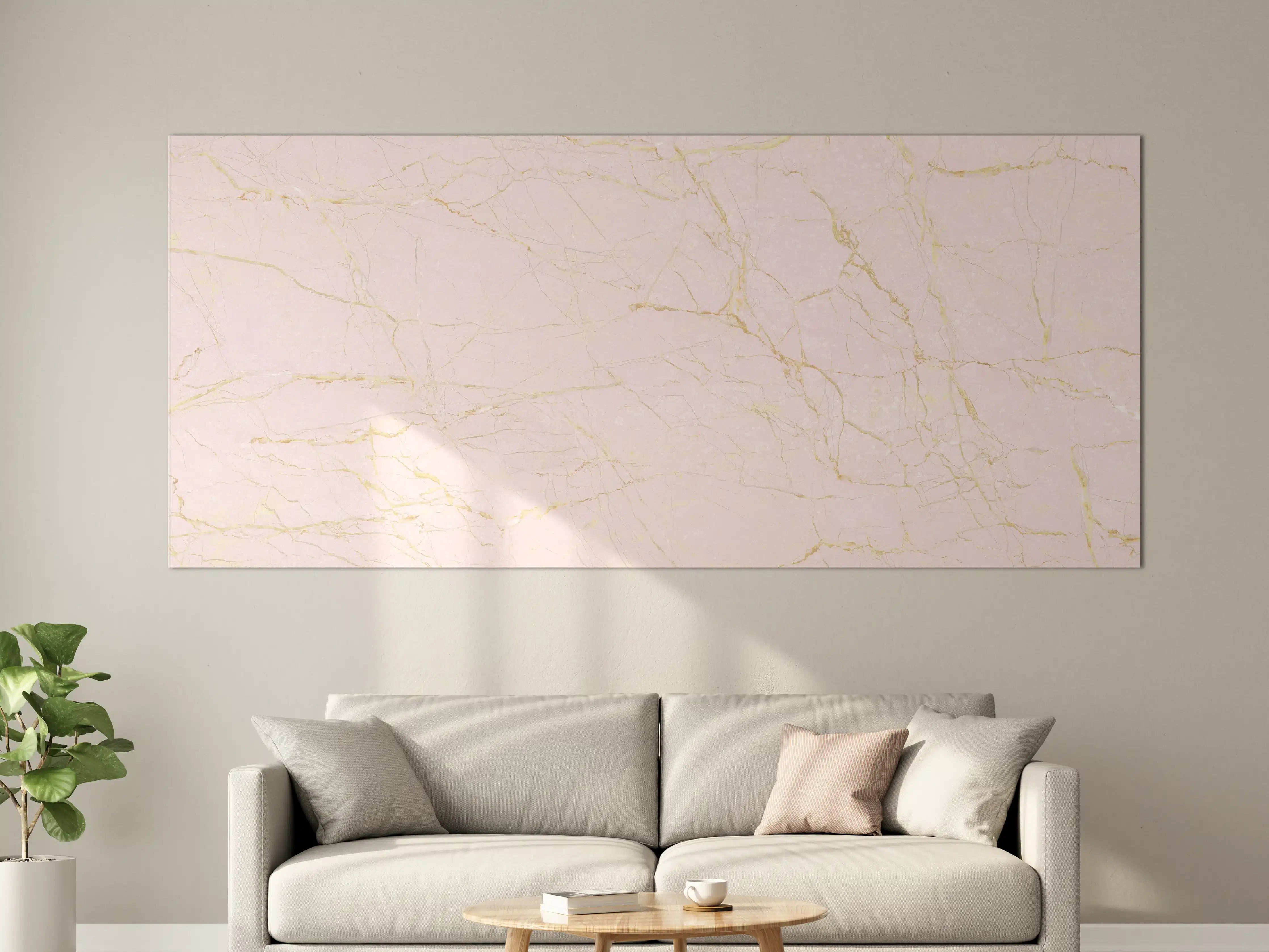 Große Wandbilder - Rosa-Gold Marmor