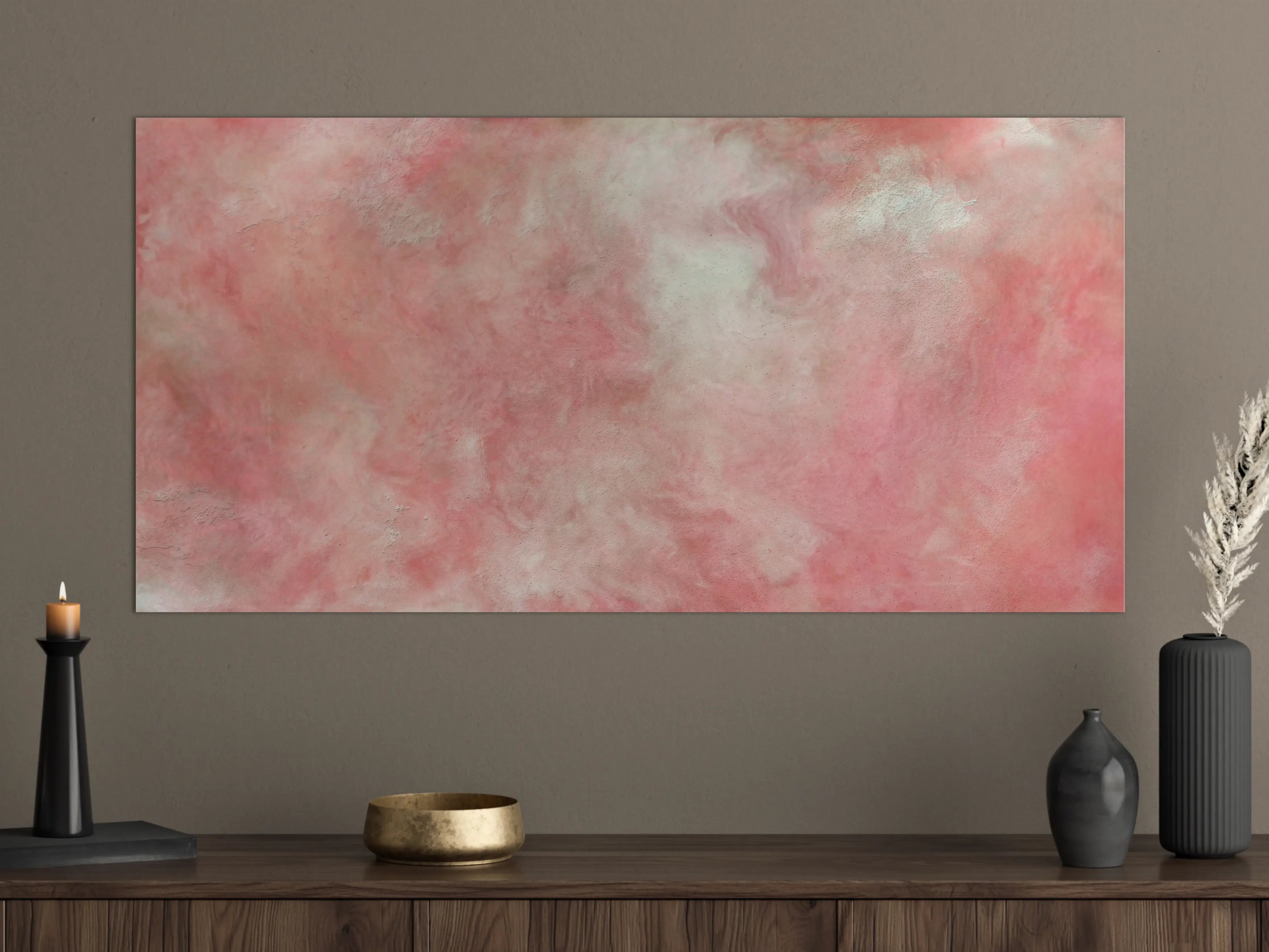 Große Wandbilder - Rosa Marble Textur
