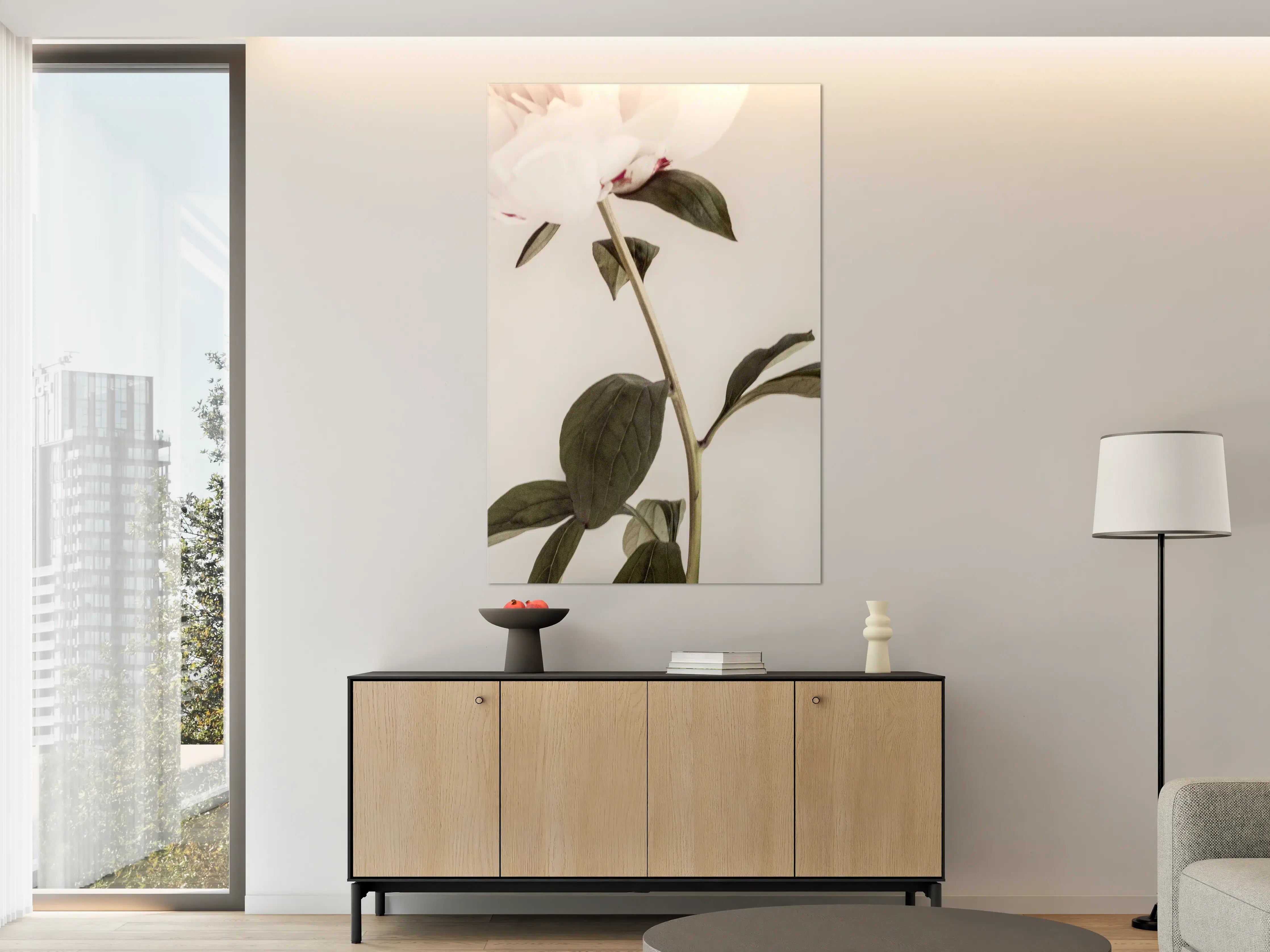 Große Wandbilder - Rosa Pfingstrose - Nahaufnahme