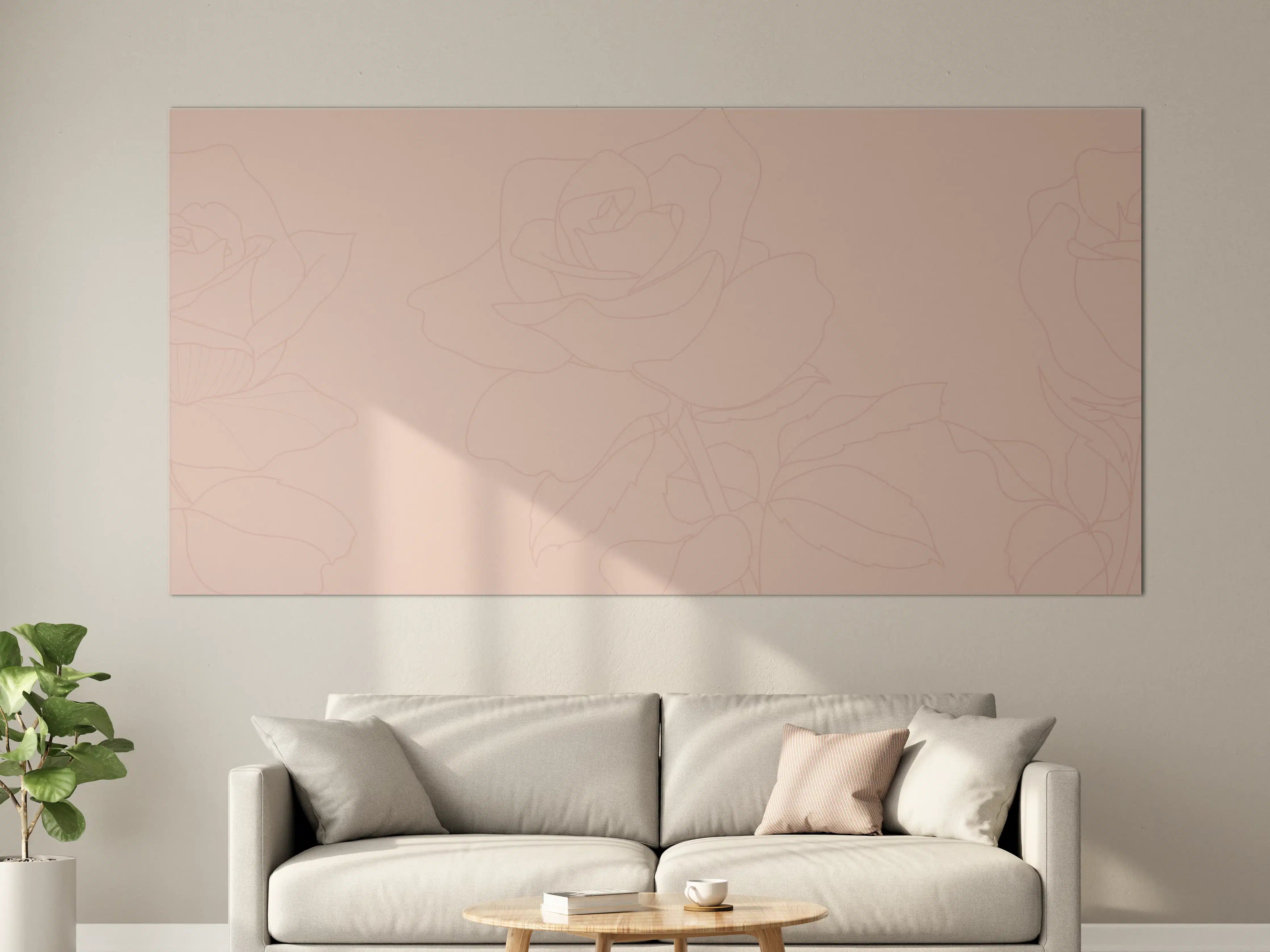Große Wandbilder - Rosa Rosen