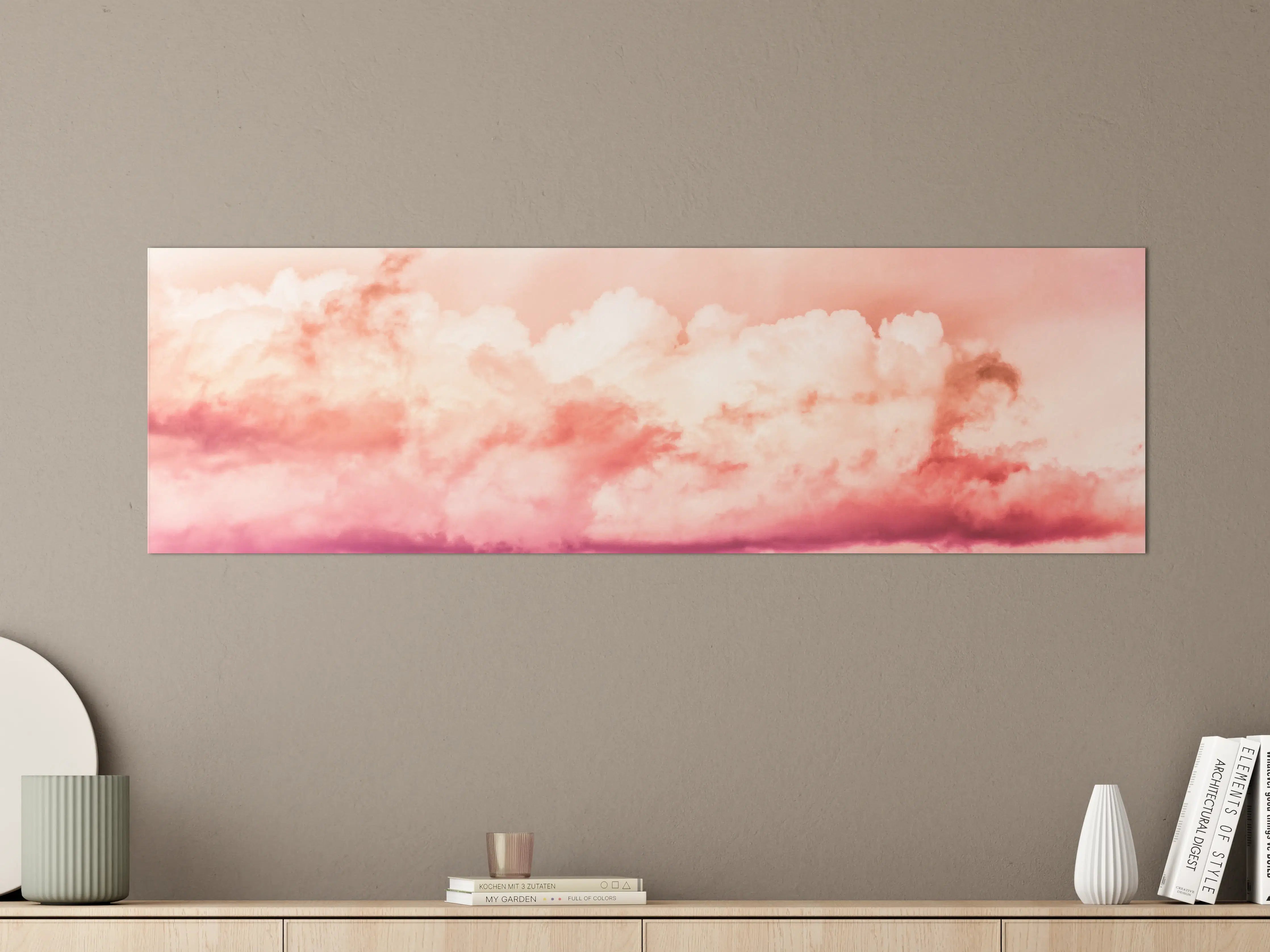 Große Wandbilder - Rosa Wolkenhimmel