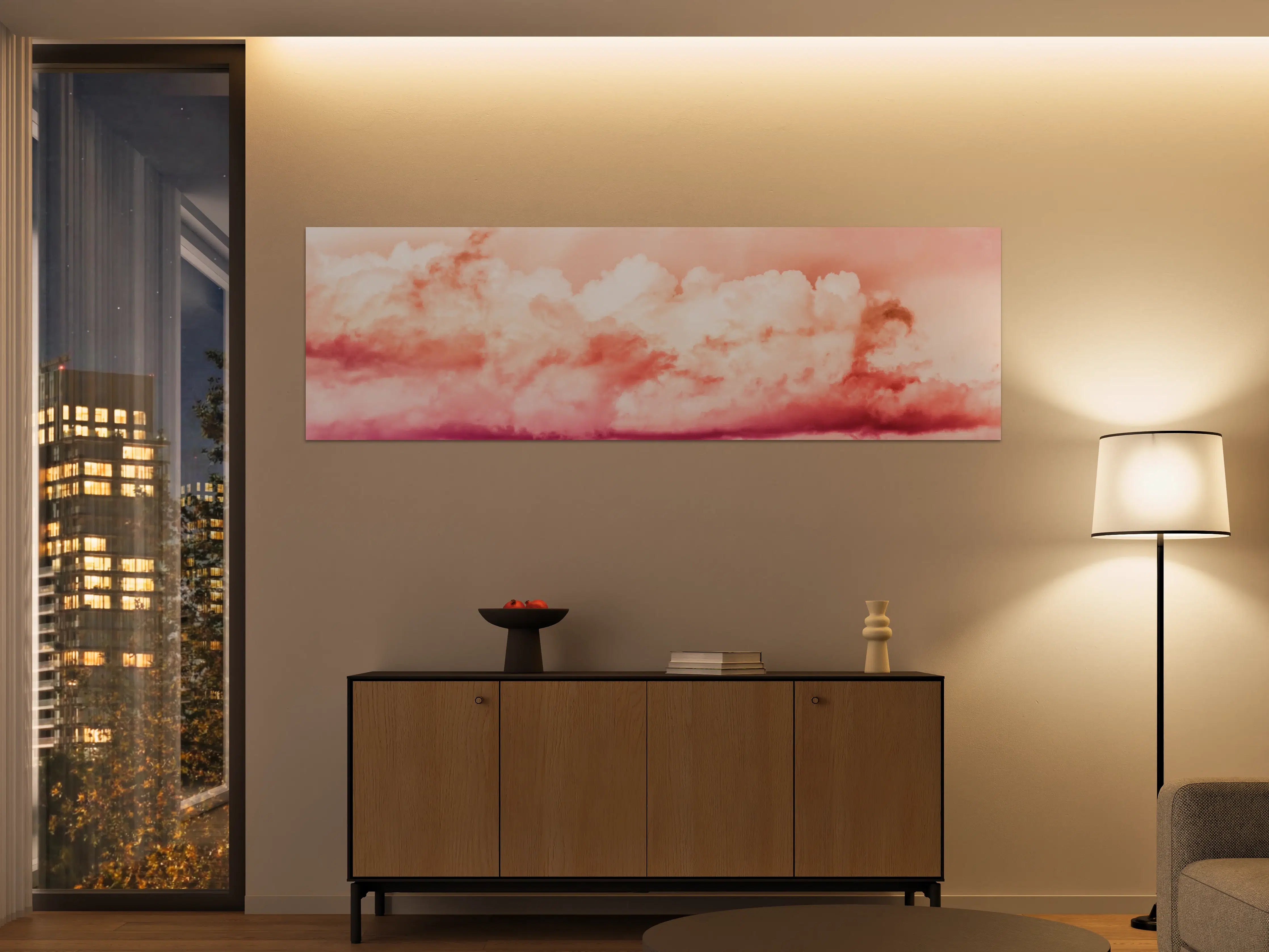 Große Wandbilder - Rosa Wolkenhimmel