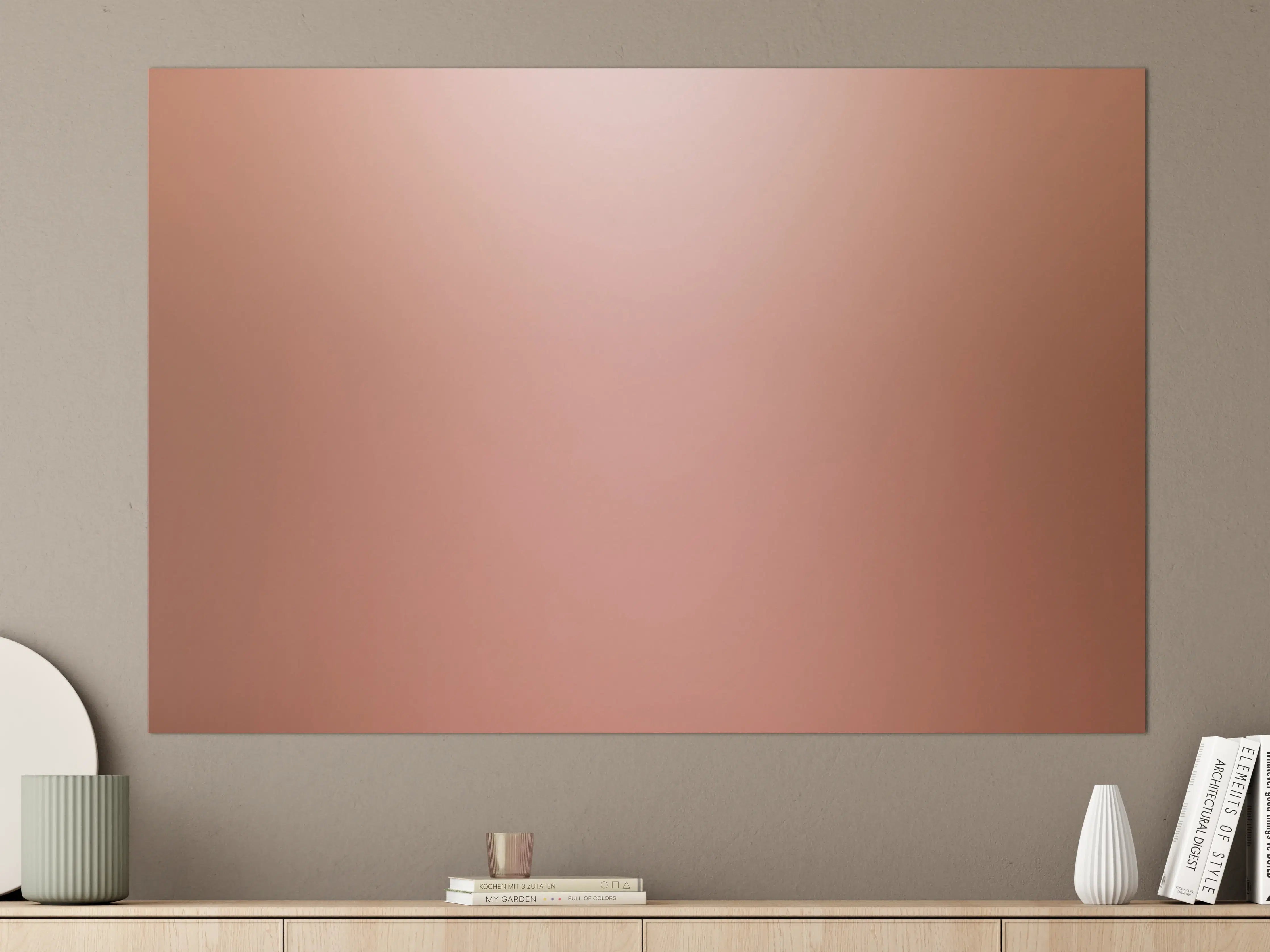Große Wandbilder - Rosegold Farbverlauf Hintergrund