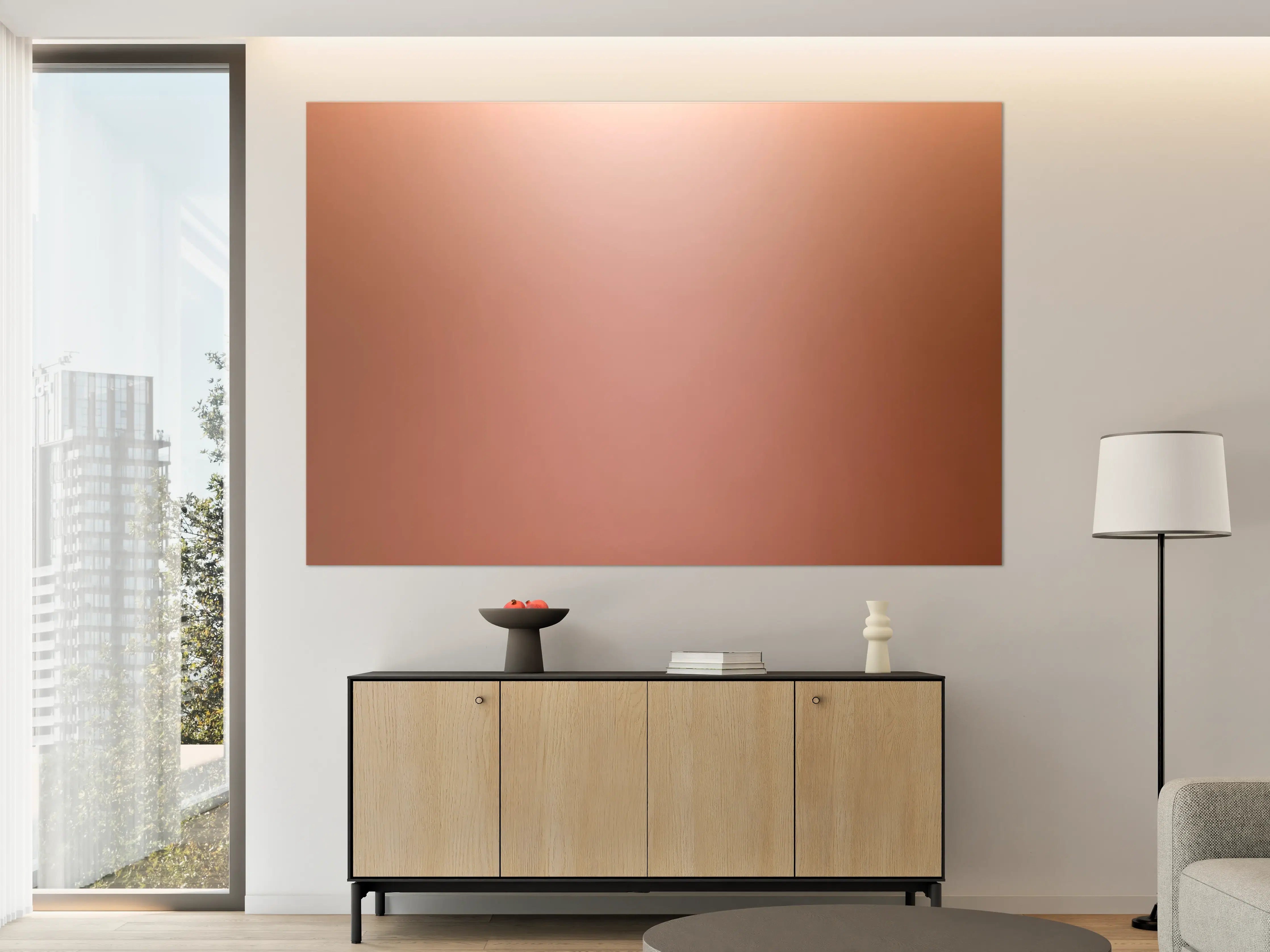 Große Wandbilder - Rosegold Farbverlauf Hintergrund