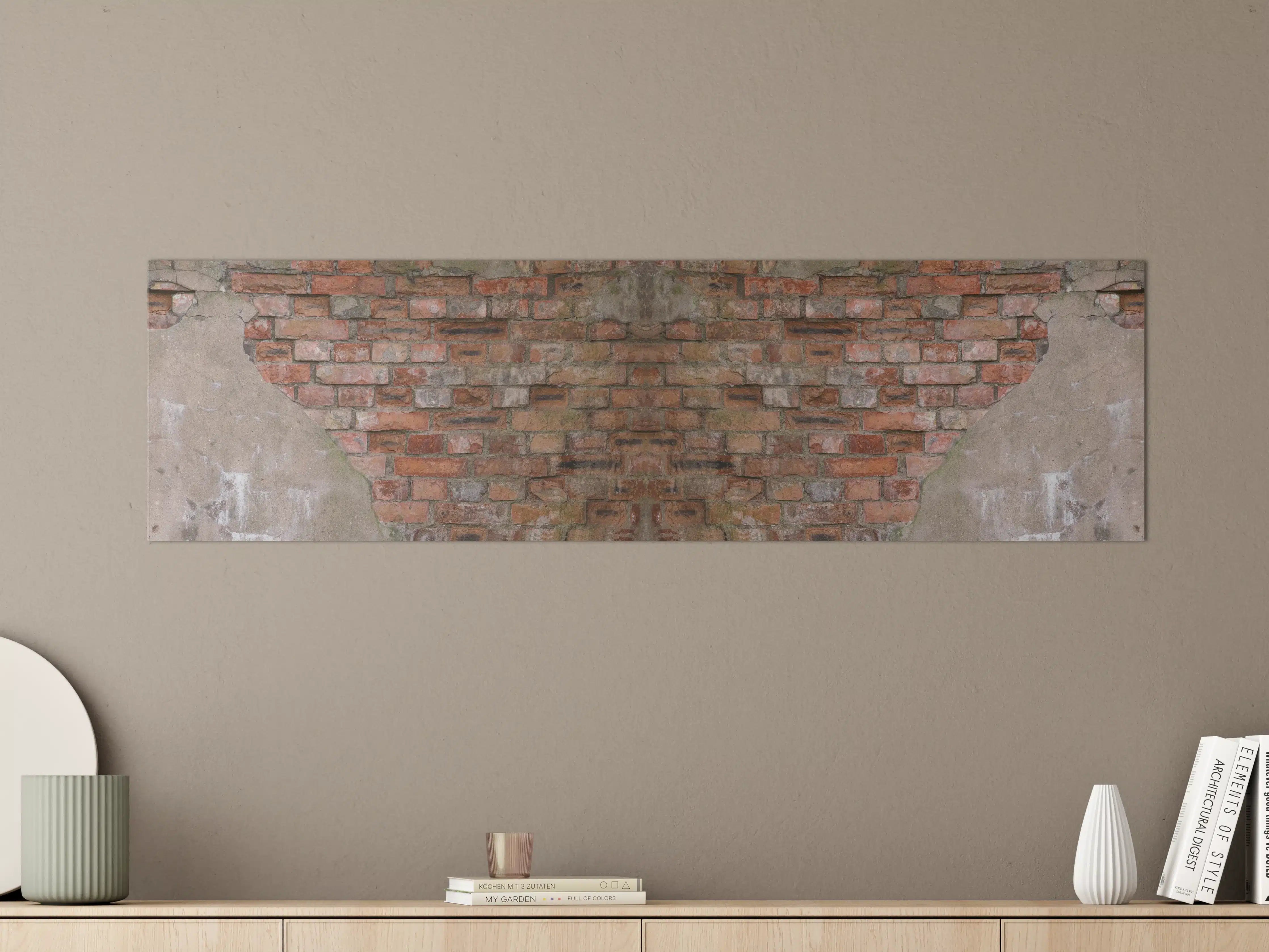 Große Wandbilder - Rostige Ziegelsteinwand Textur