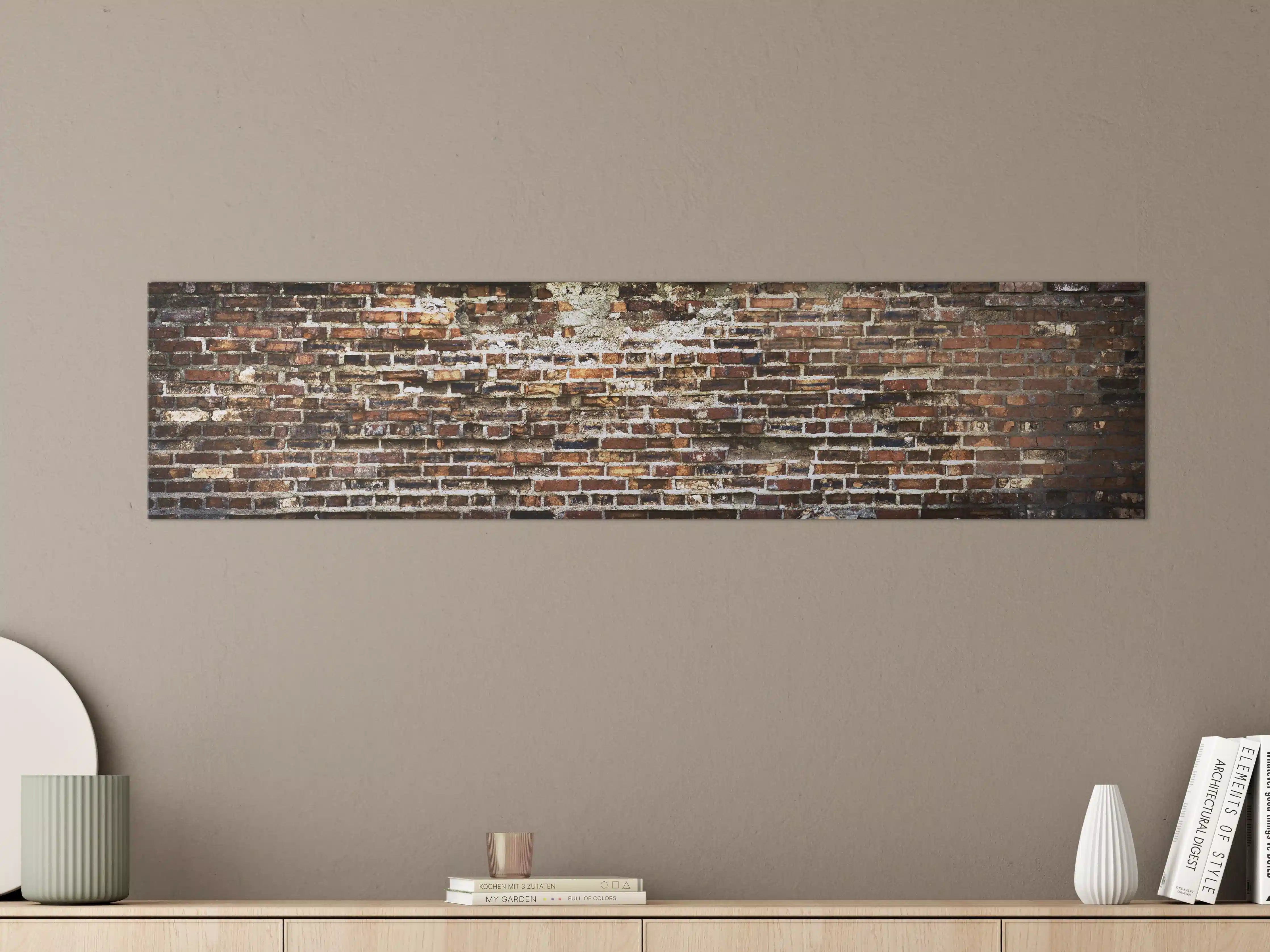Große Wandbilder - Rote Backsteinmauer Vintage
