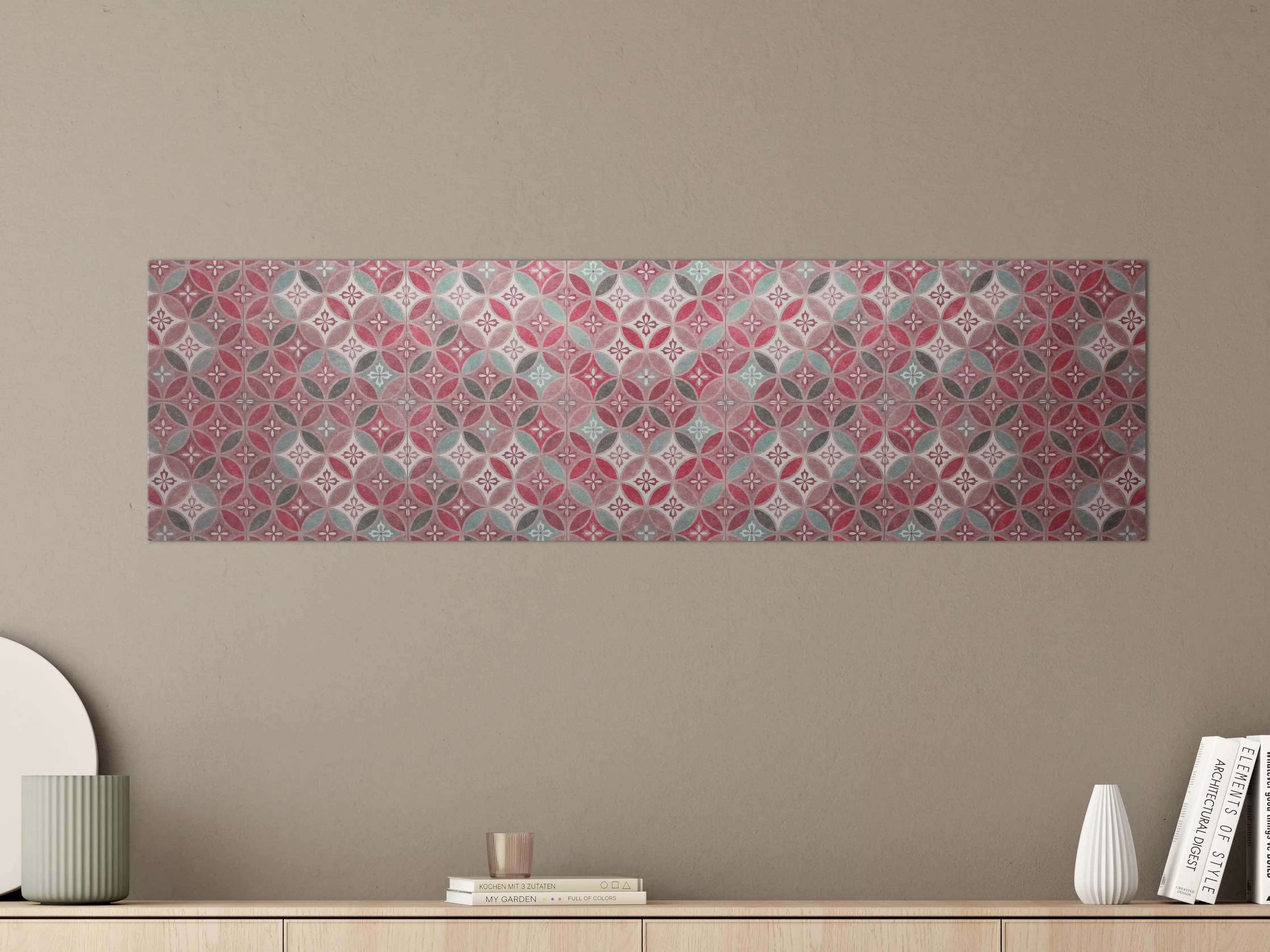 Große Wandbilder - Rote anthrazit Struktur