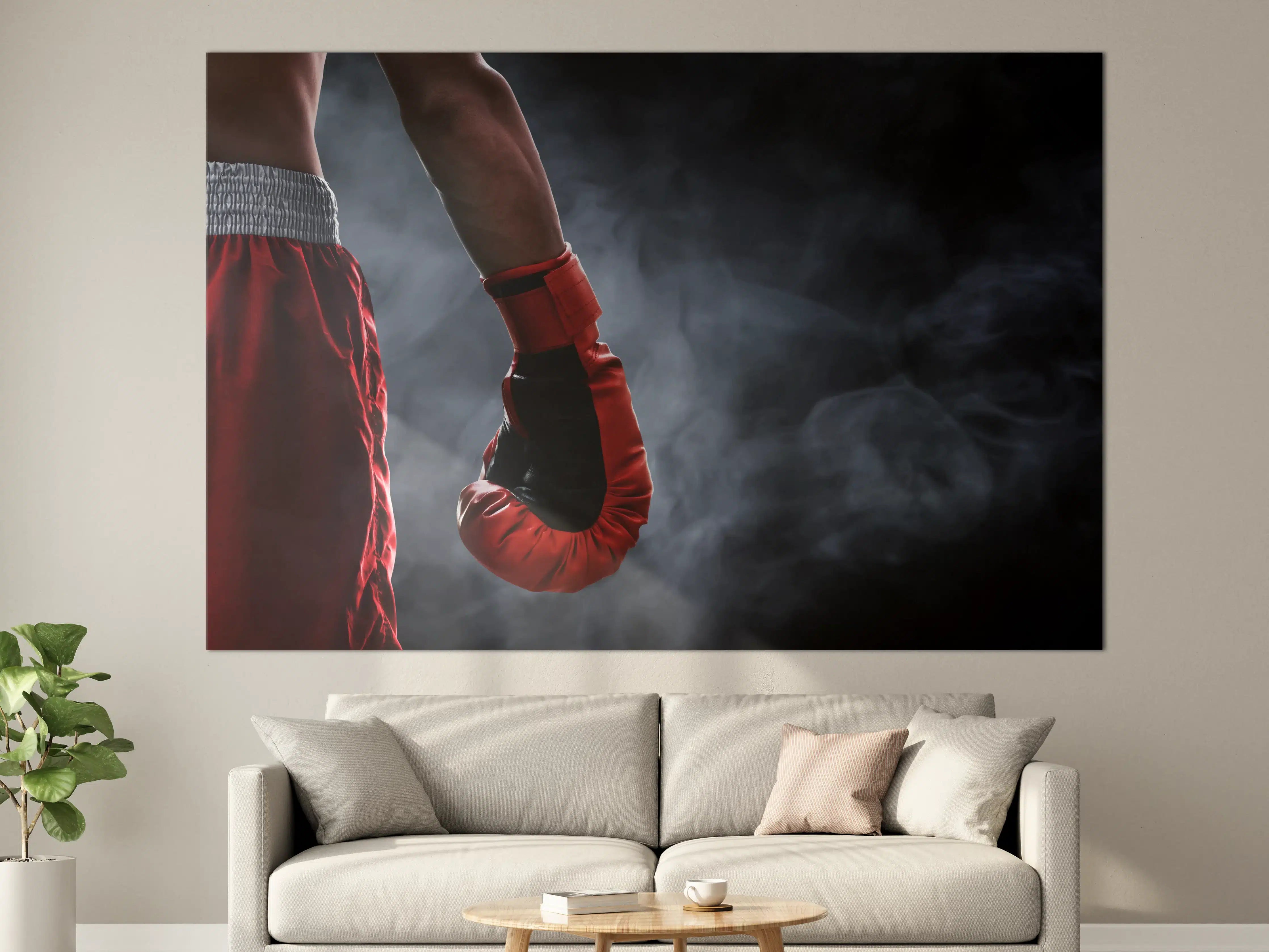 Große Wandbilder - Roter Boxhandschuh