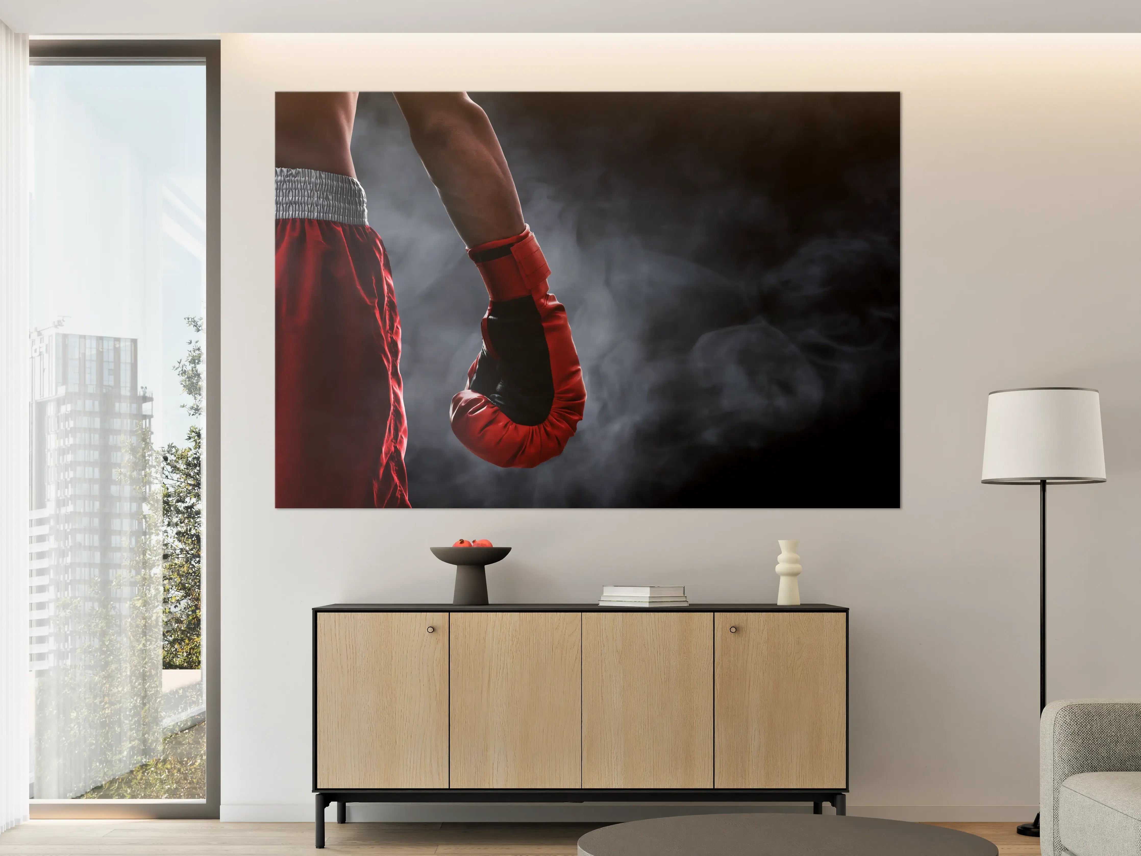 Große Wandbilder - Roter Boxhandschuh