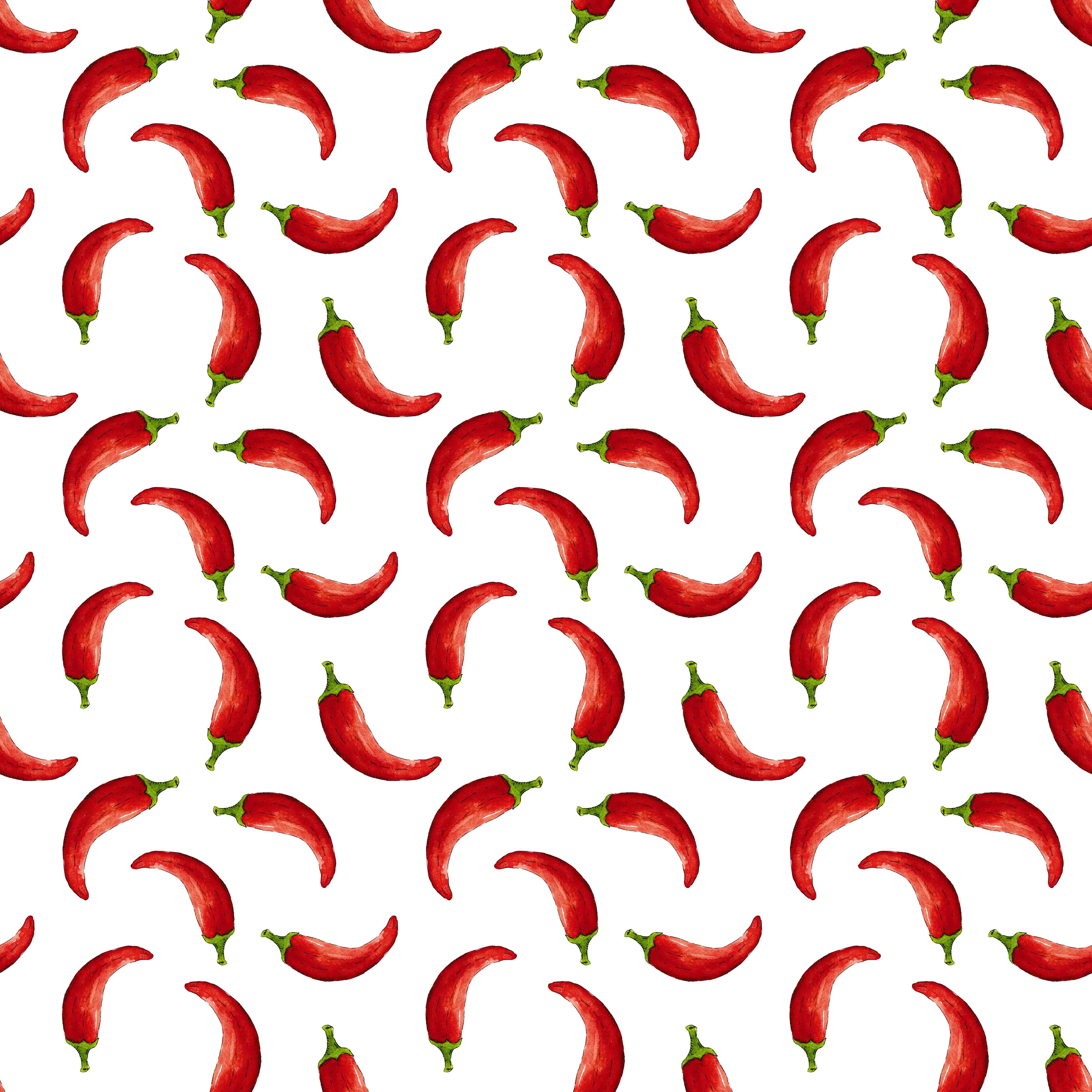 Große Wandbilder-Rotes Chili-Muster