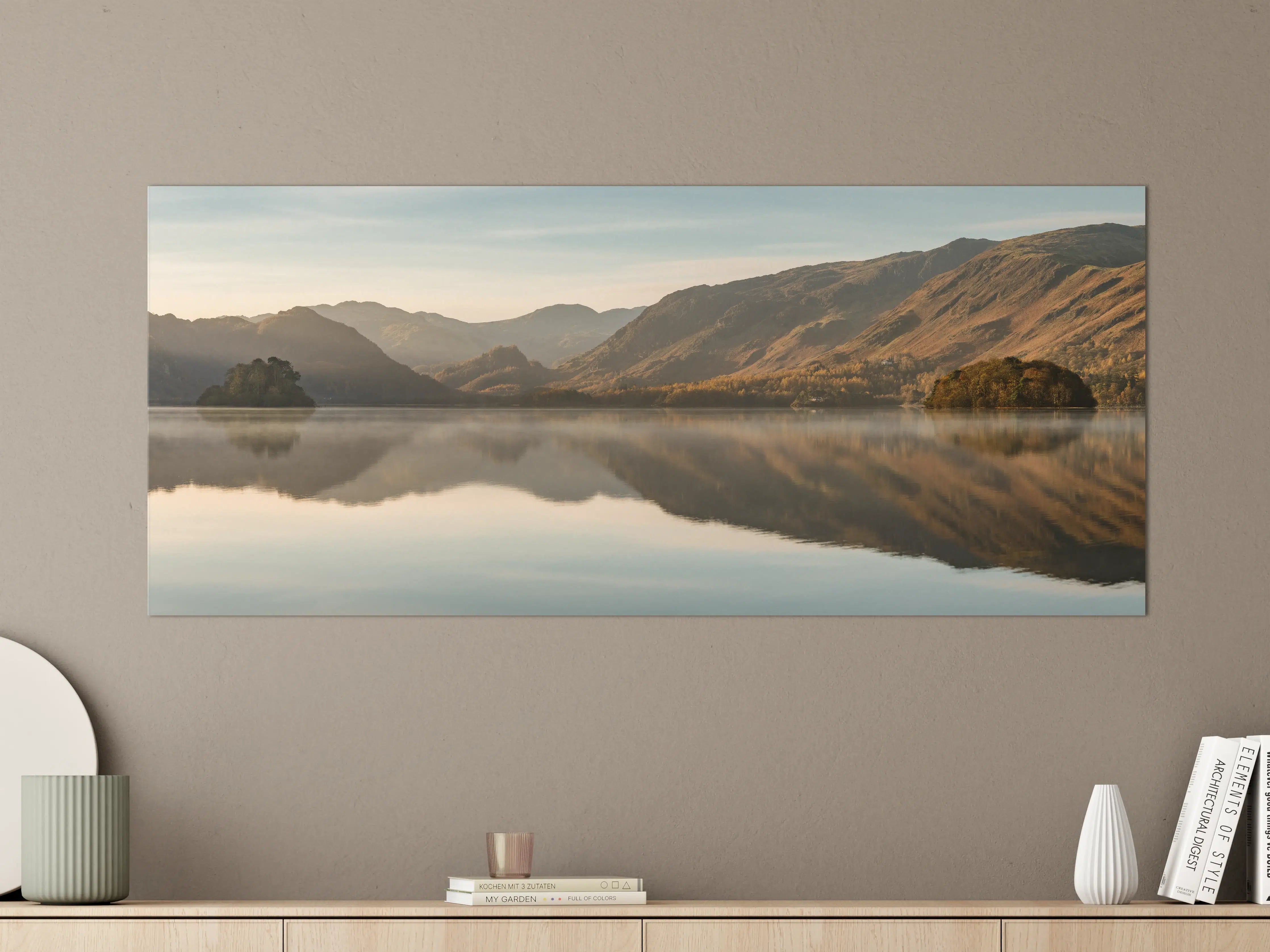 Große Wandbilder - Ruhige Reflexionen im stillen Derwentwater