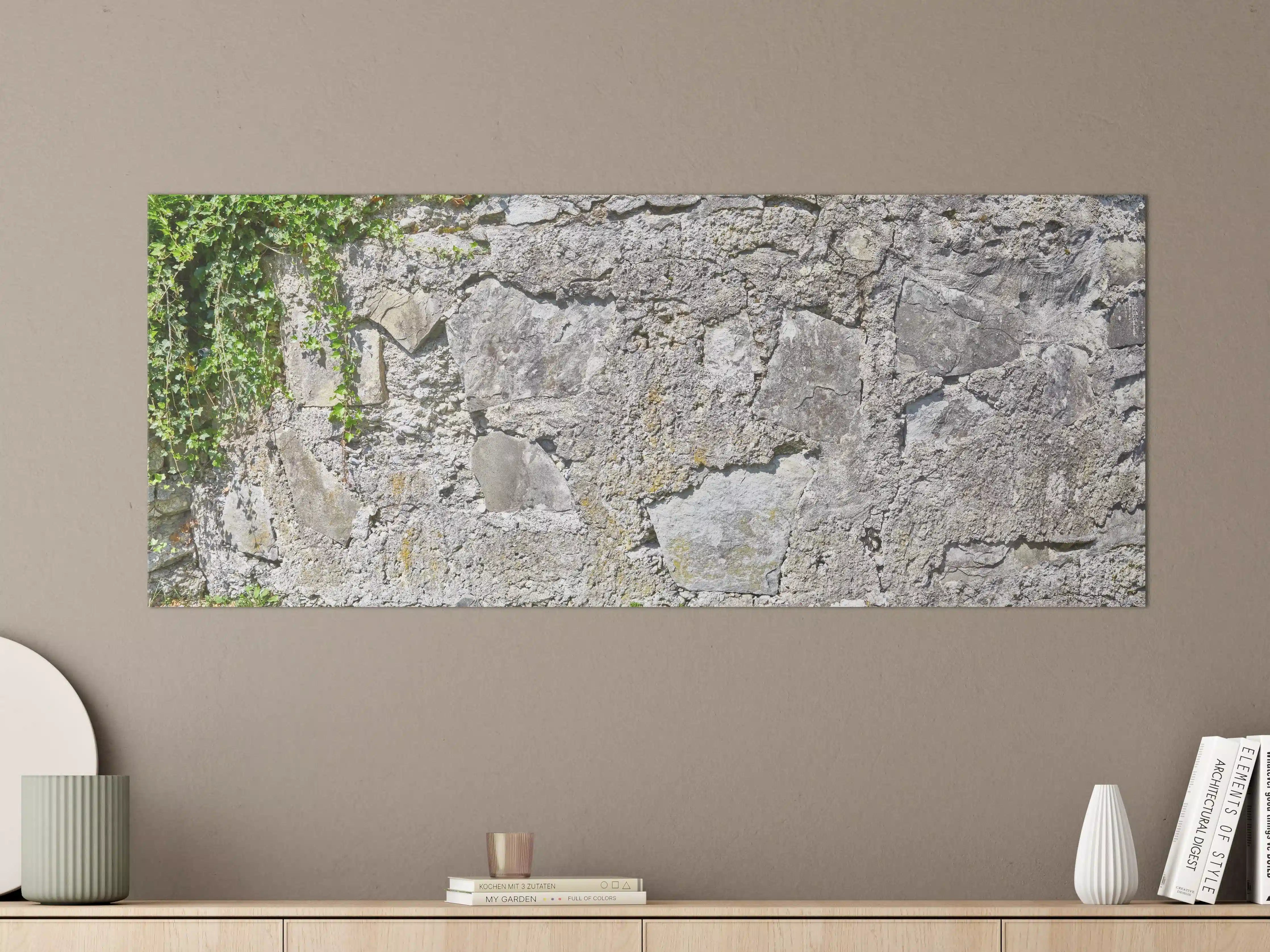 Große Wandbilder - Rustikale Schiefermauer
