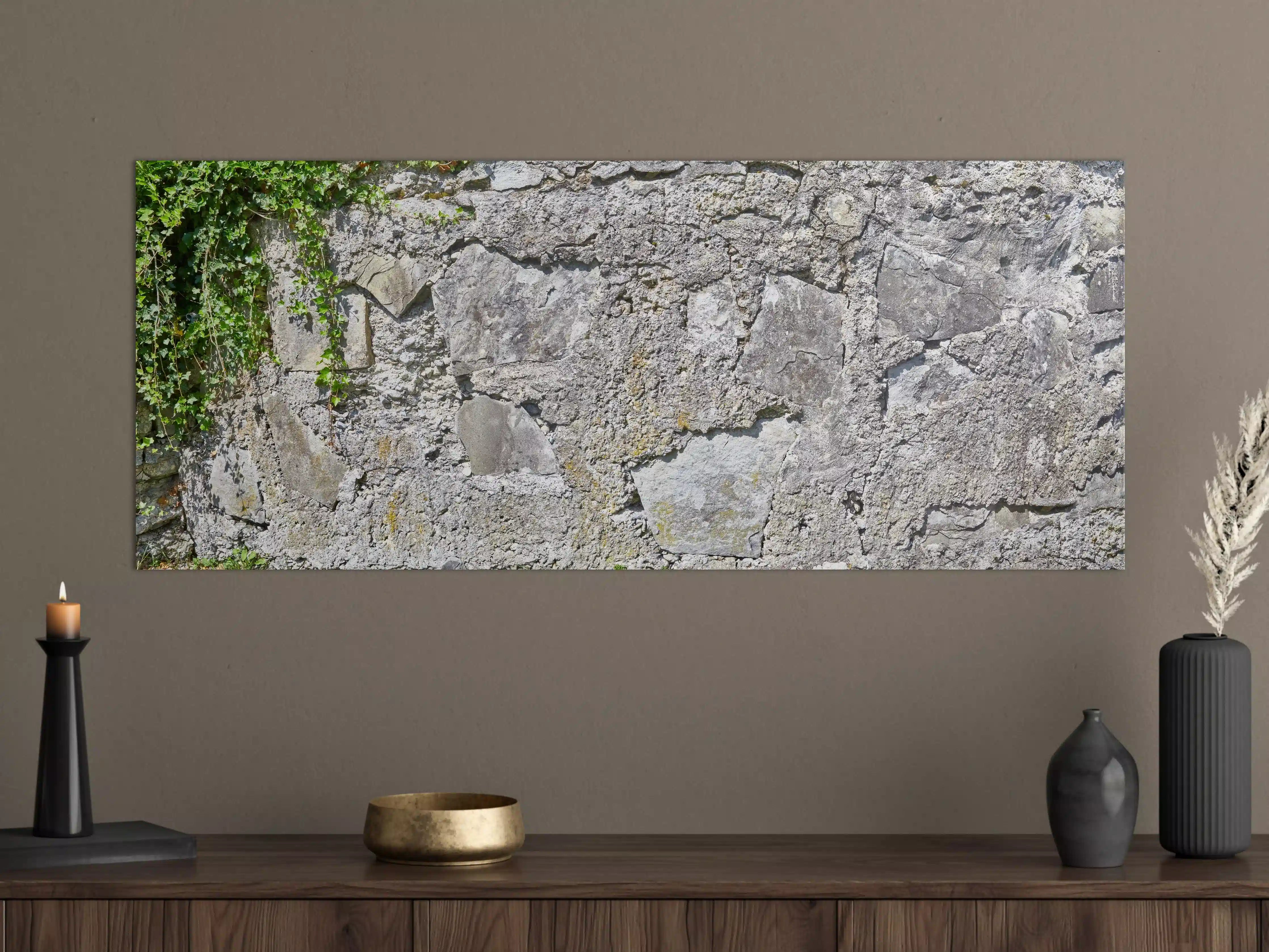 Große Wandbilder - Rustikale Schiefermauer
