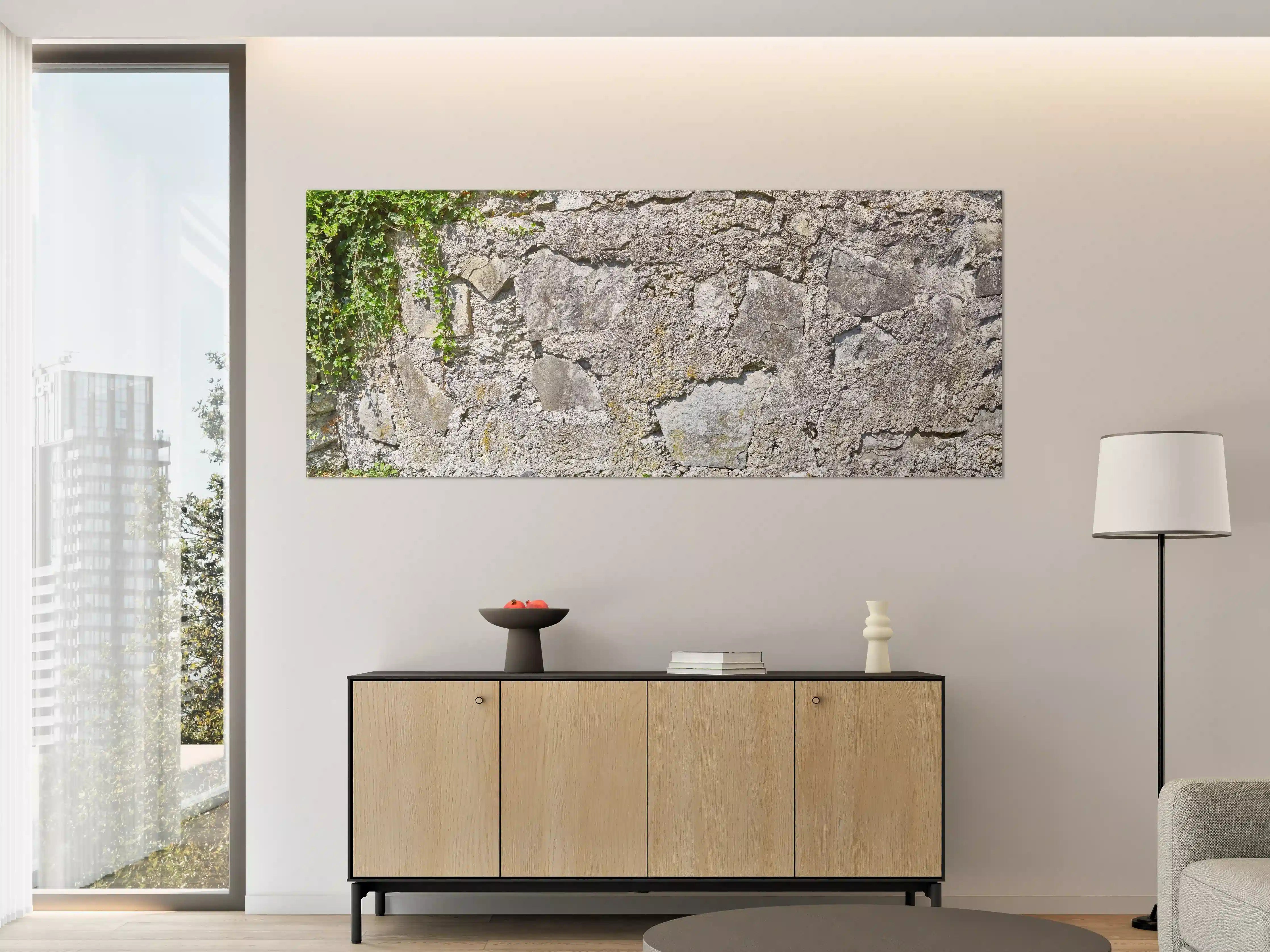 Große Wandbilder - Rustikale Schiefermauer