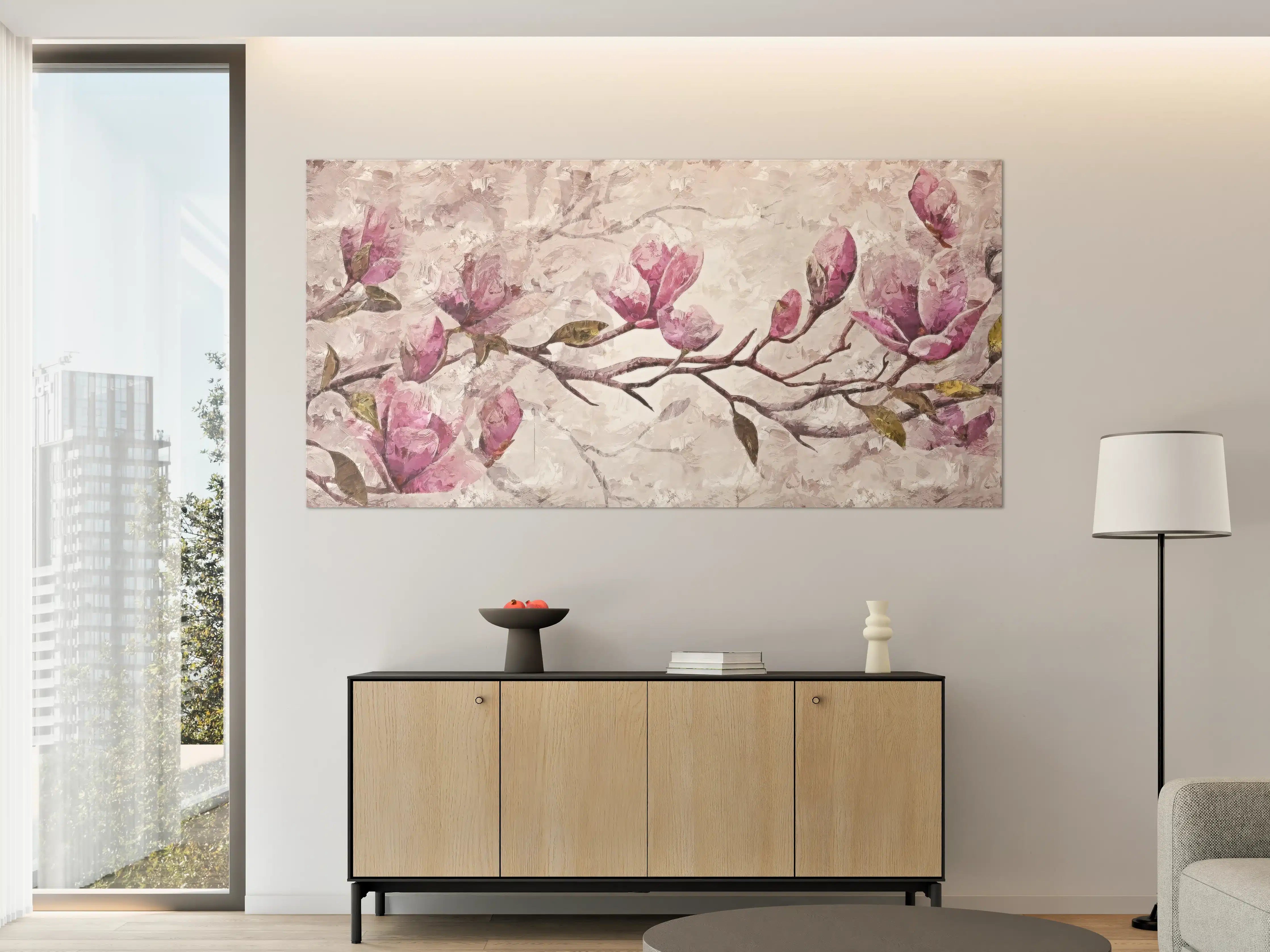 Große Wandbilder - Sakura Baum - Gemälde