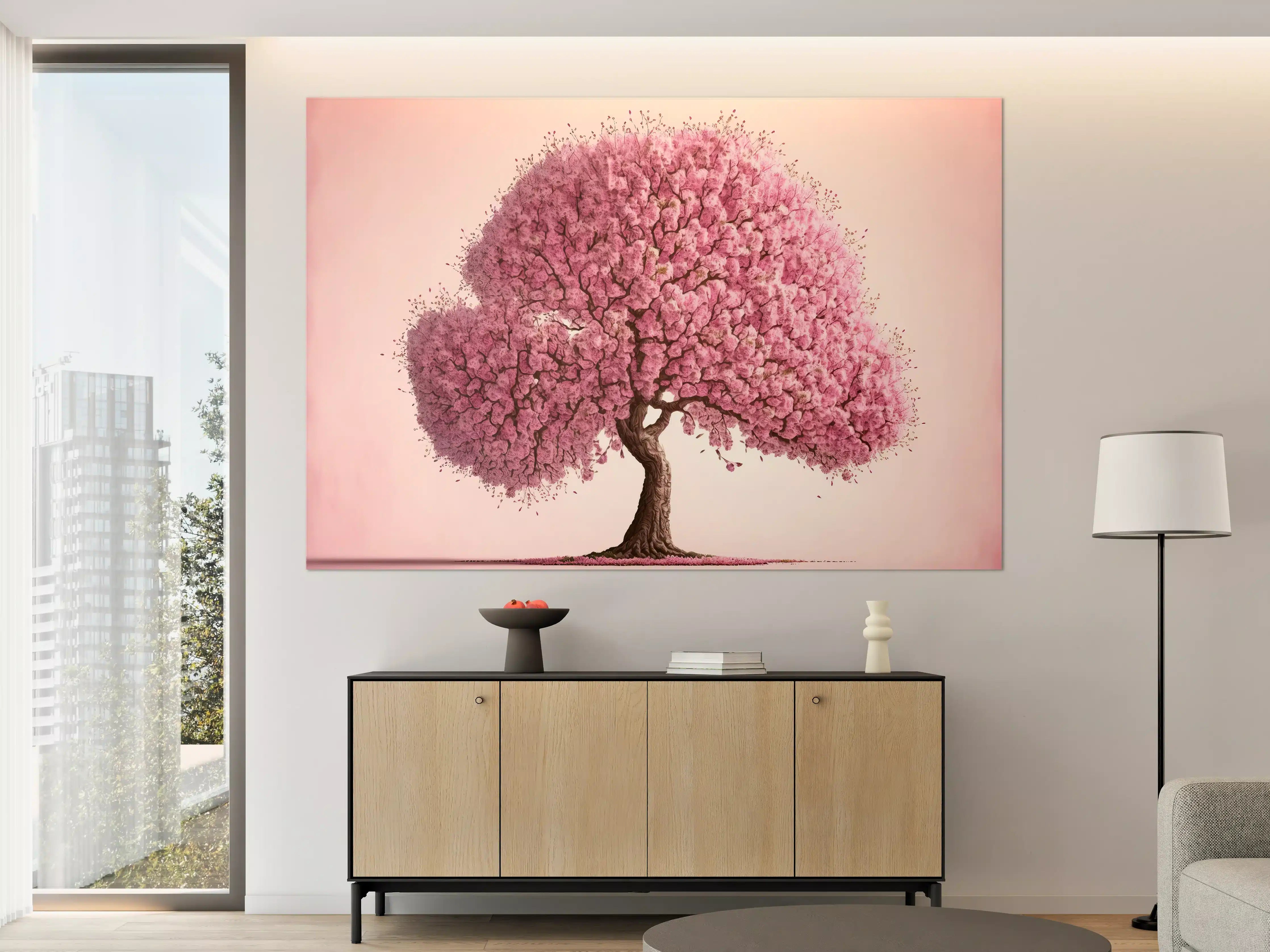 Große Wandbilder - Sakura baum - KI generiert