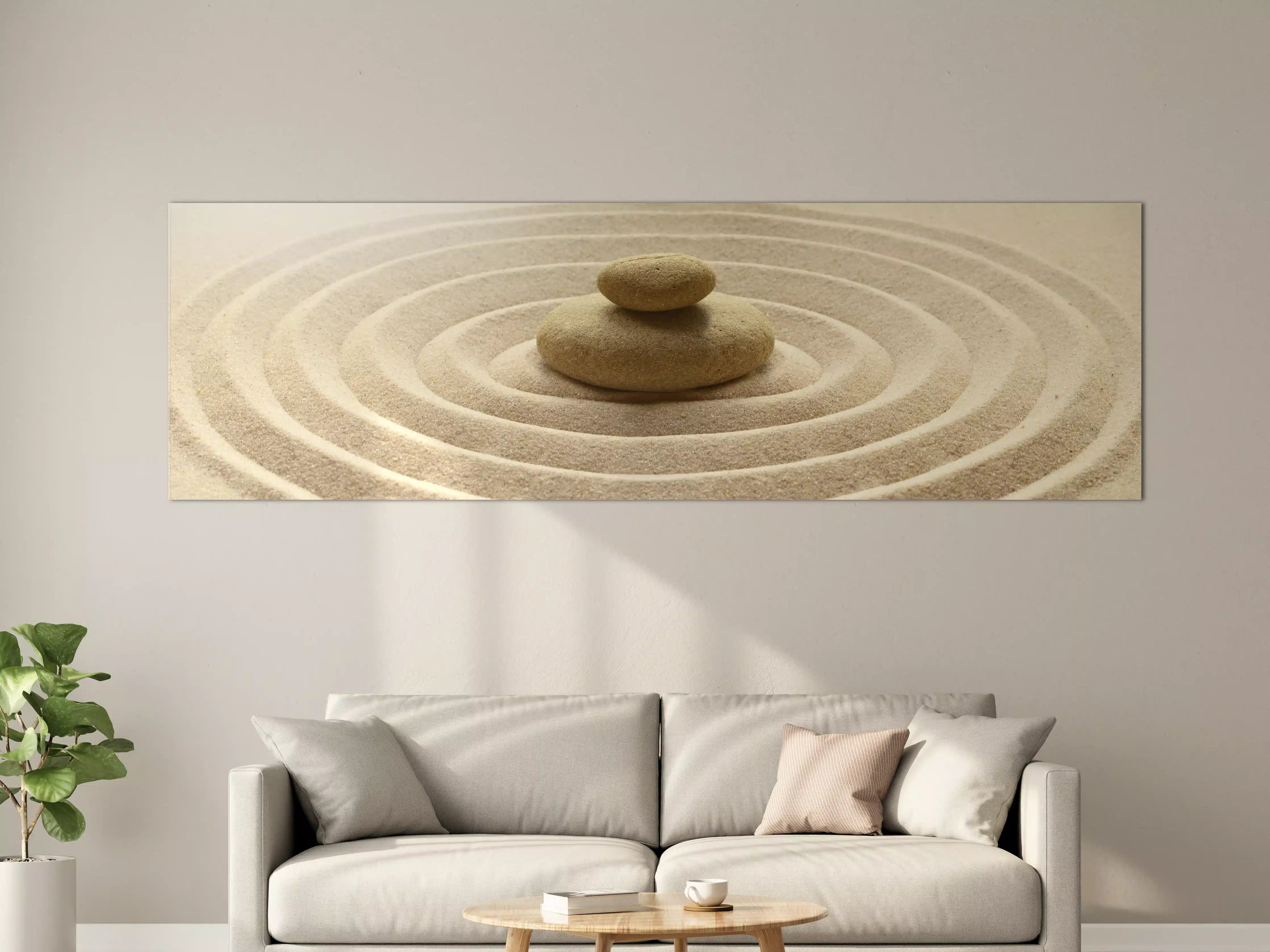 Große Wandbilder - Sand im Zen-Garten