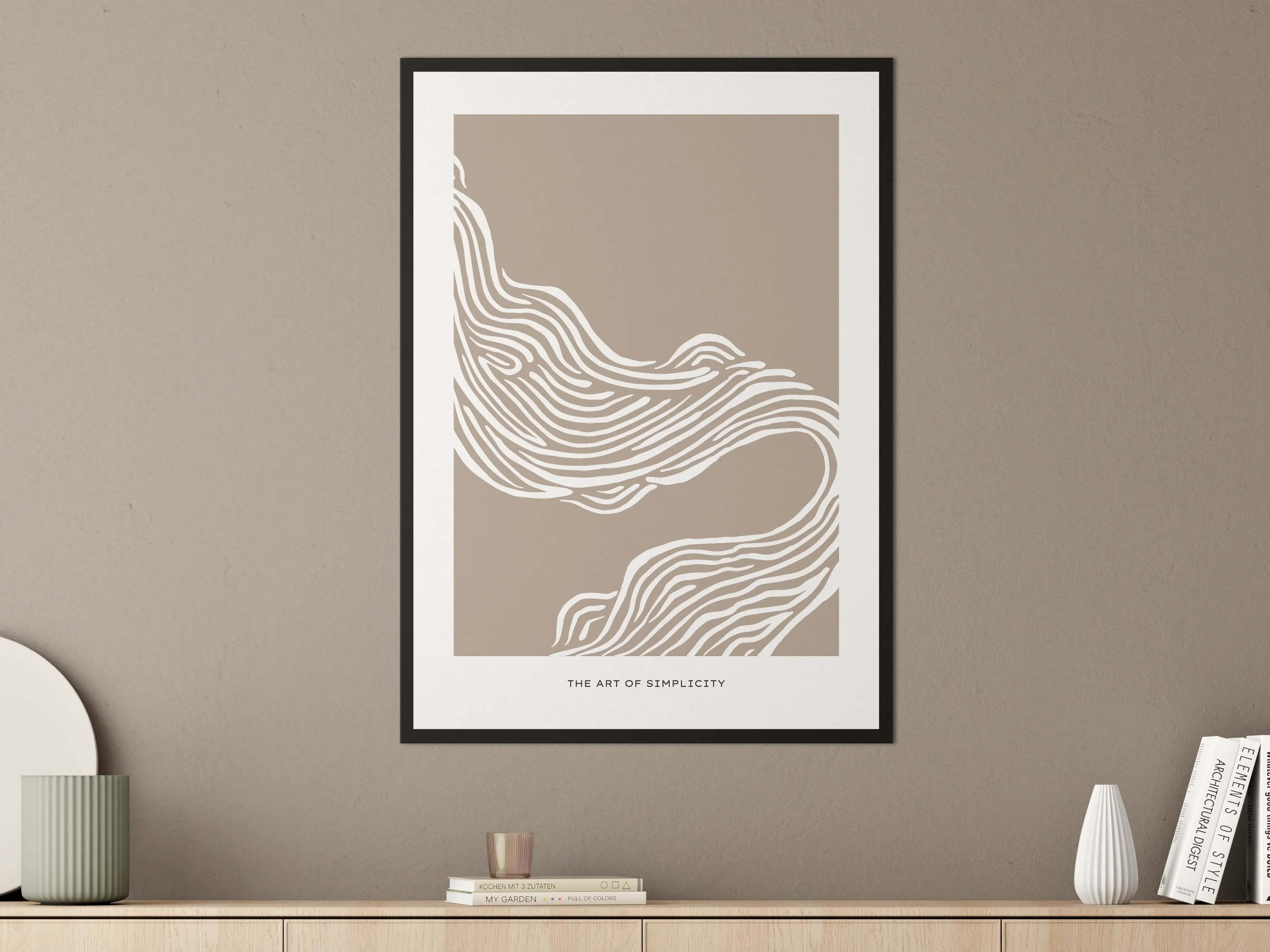 Große Wandbilder - Sanddünen im minimalistischen Design
