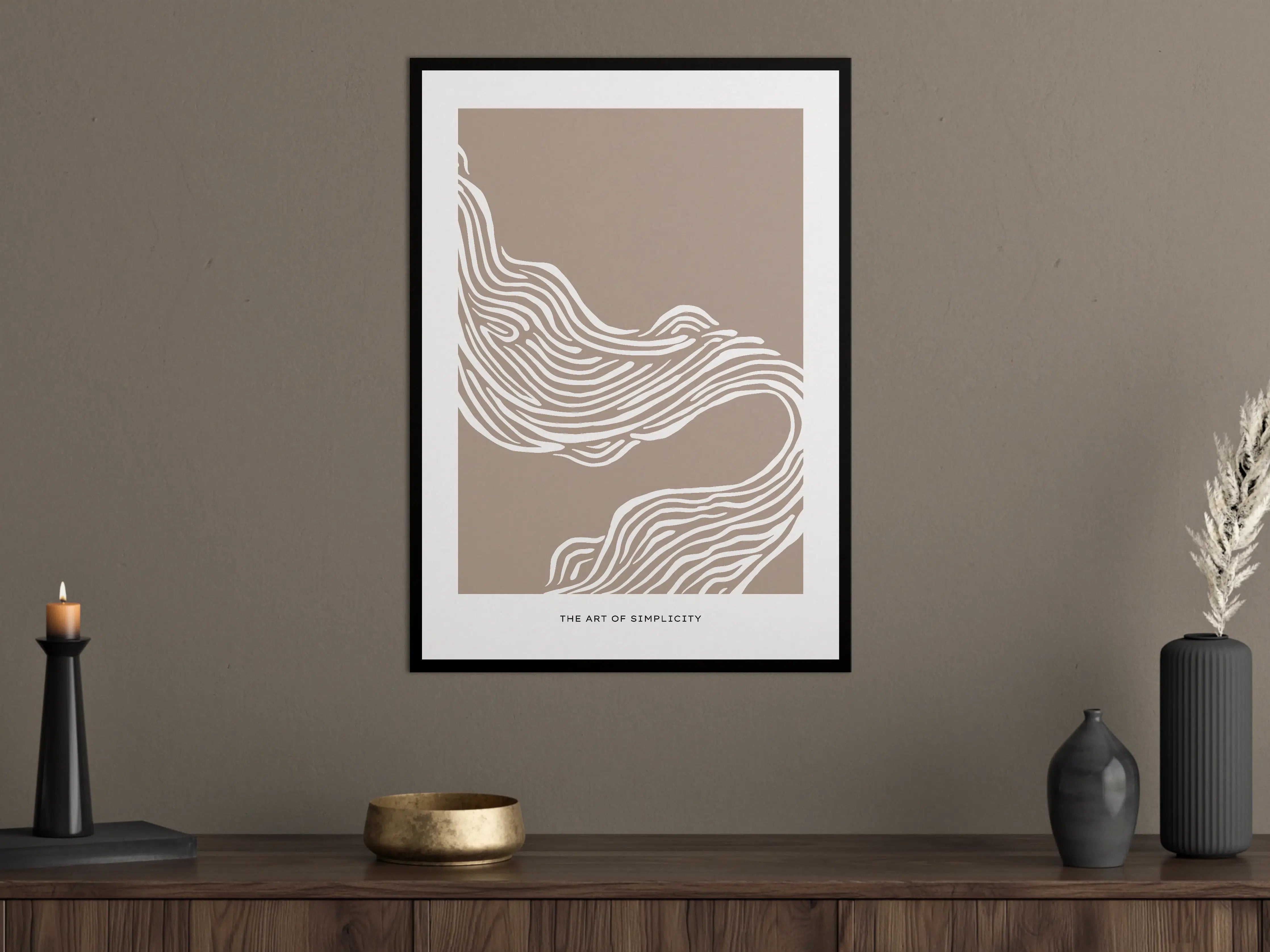 Große Wandbilder - Sanddünen im minimalistischen Design