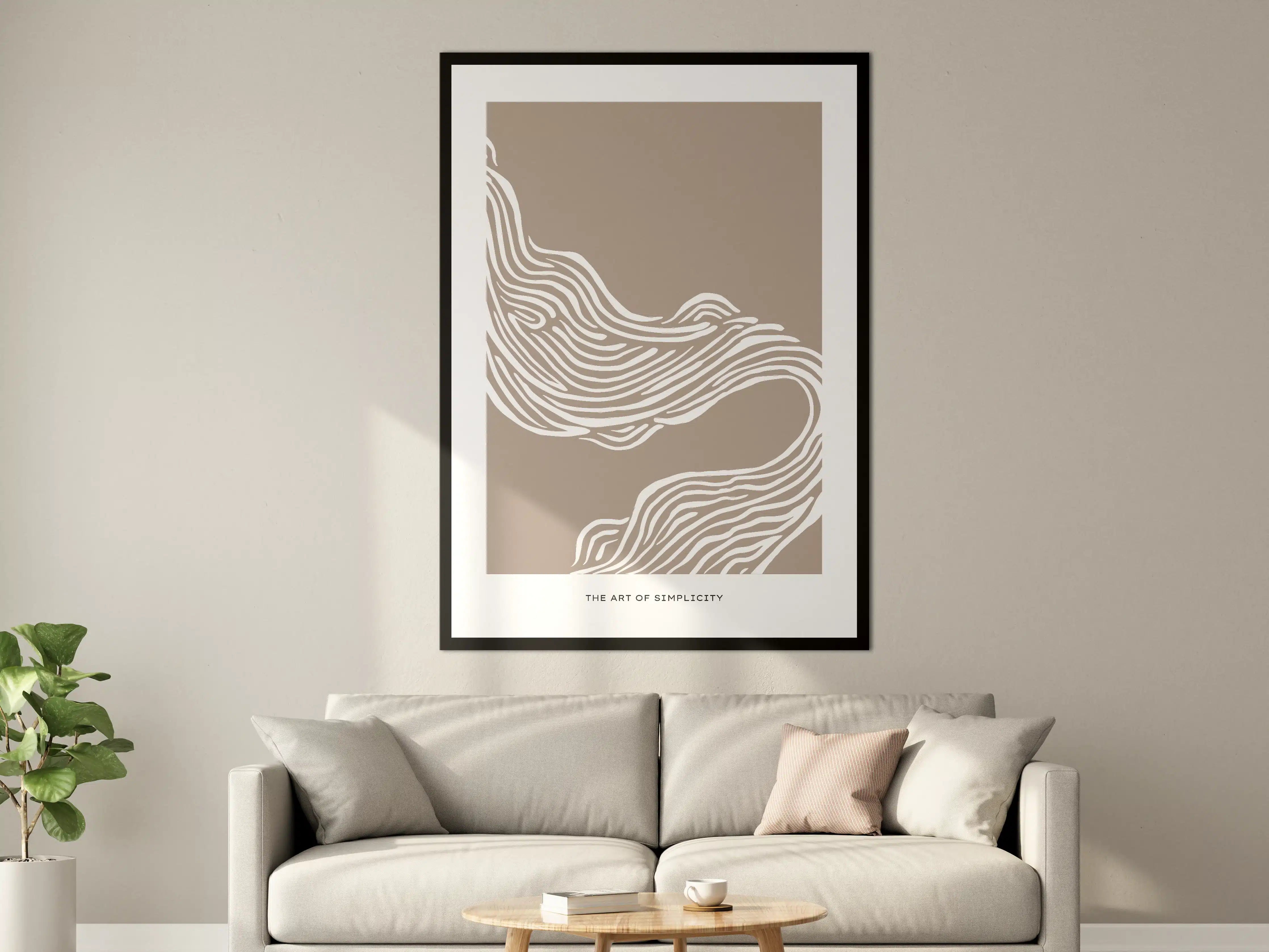 Große Wandbilder - Sanddünen im minimalistischen Design