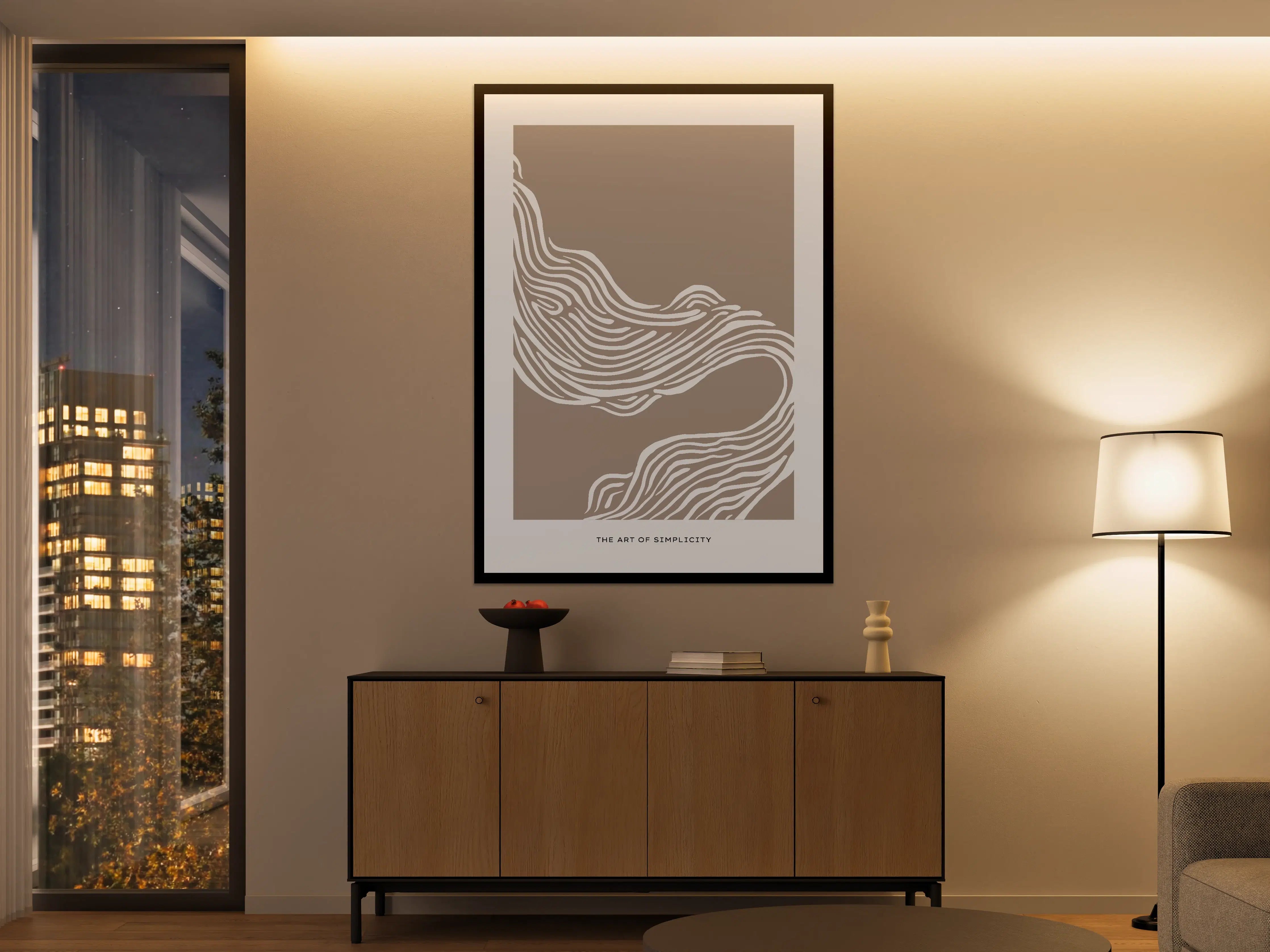 Große Wandbilder - Sanddünen im minimalistischen Design
